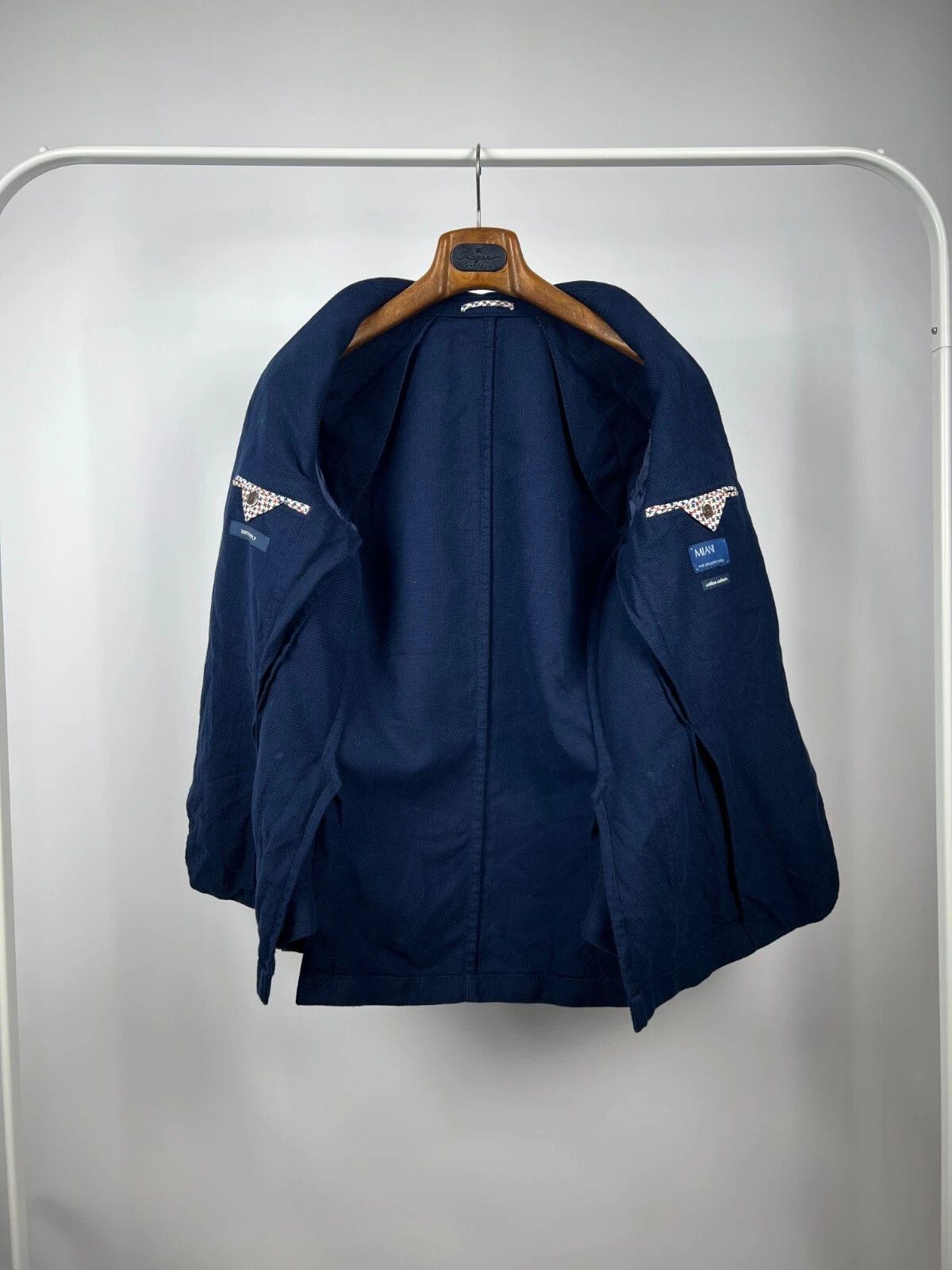 Suitsupply Suitsupply Unlined Navy Blue Patch Pocket Blazer Jacket Size 36R - 14 Thumbnail
