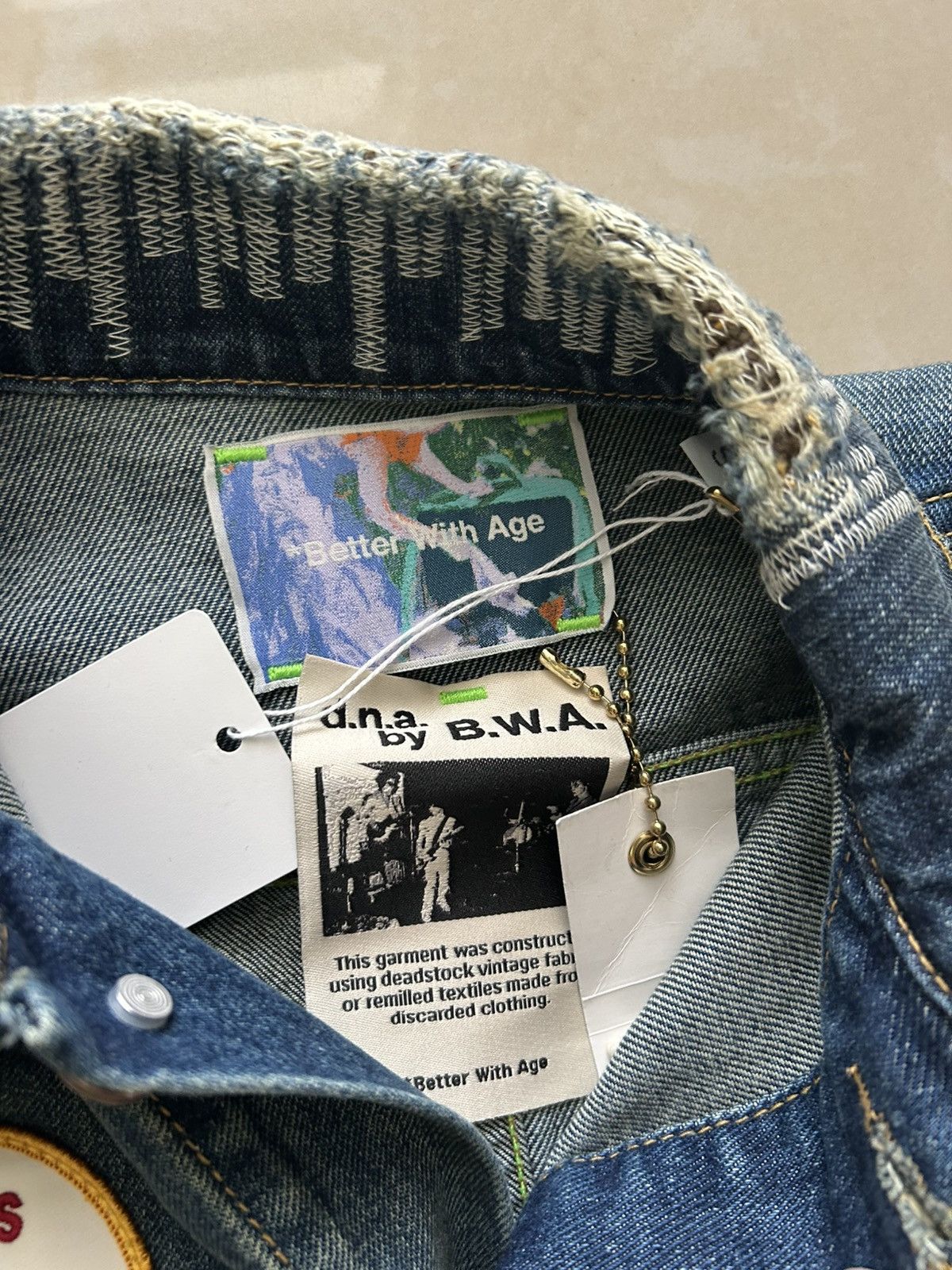 Better With Age Better With Age Patchwork Denim Jacket Size US S / EU 44-46 / 1 - 2 Thumbnail