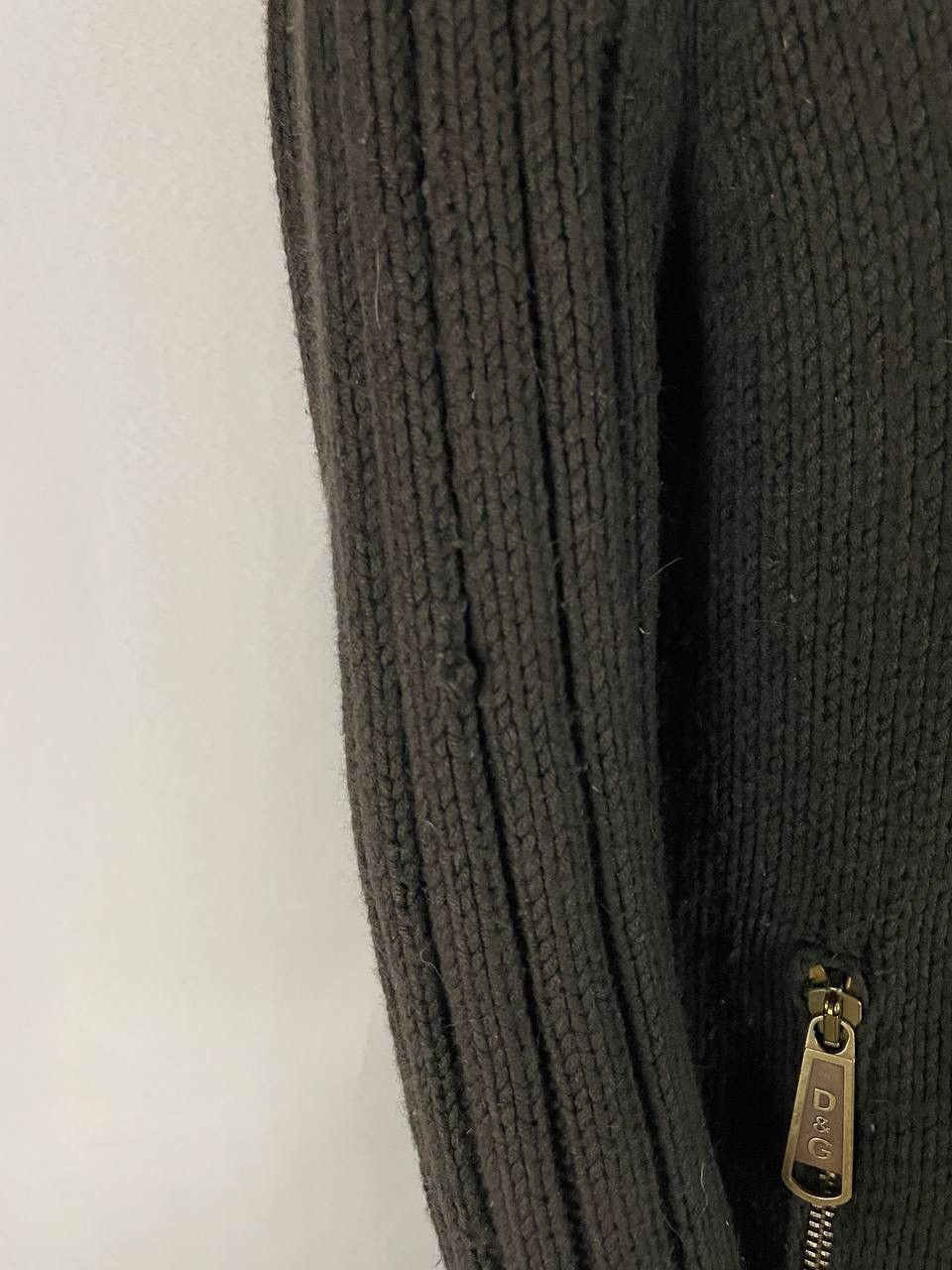 Dolce & Gabbana Dolce&Gabbana Sweater Brown Zip Wool Size US XL / EU 56 / 4 - 7 Thumbnail