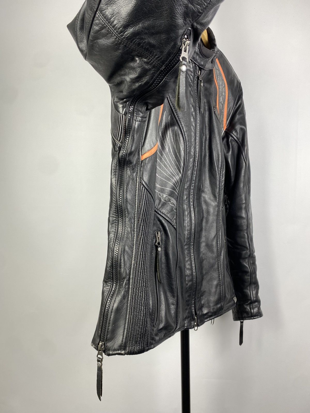 Harley Davidson Vintage 00s Harley Davidson Genuine Leather Jacket MOTO Size M / US 6-8 / IT 42-44 - 8 Thumbnail