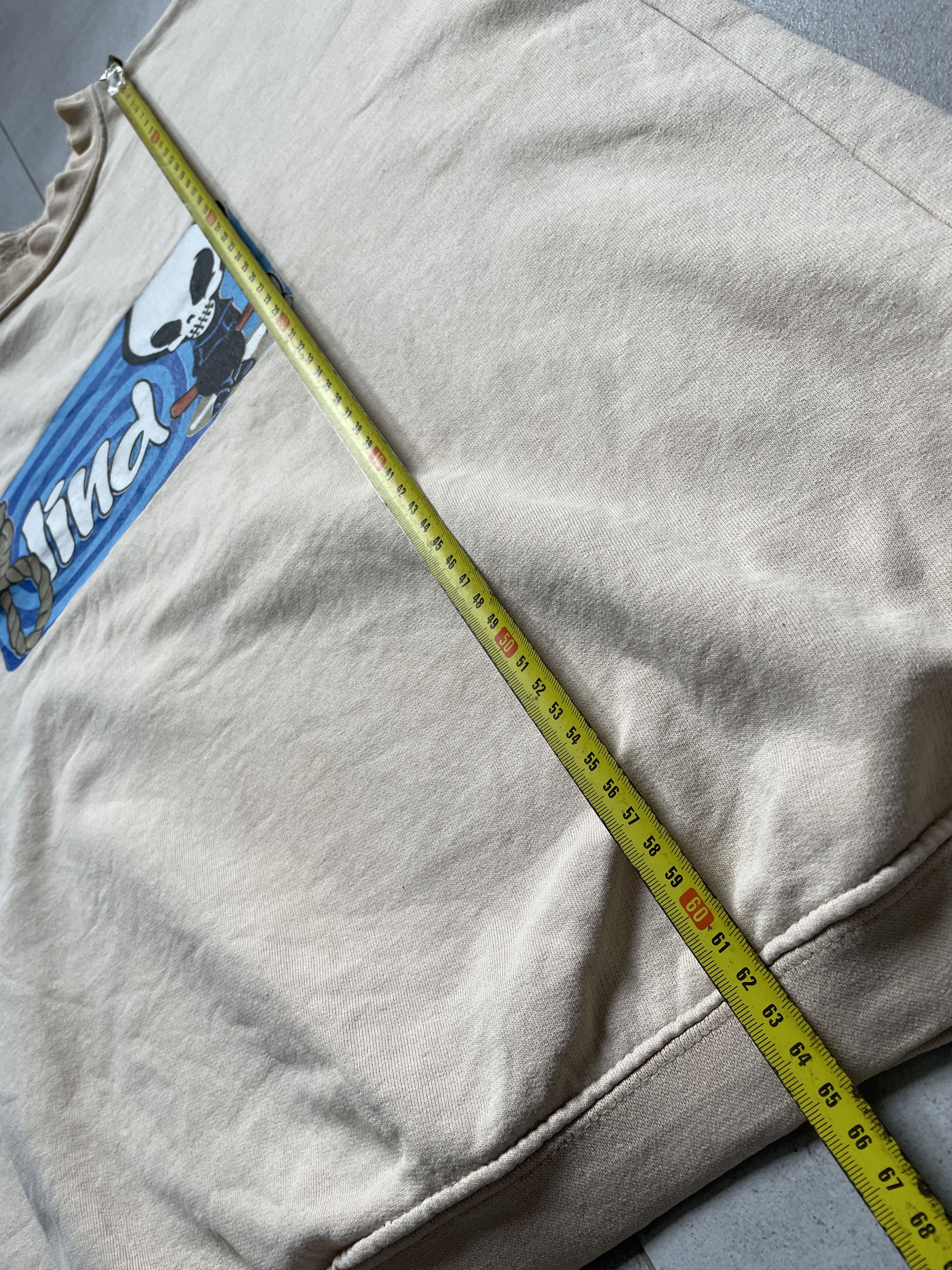 Blind Skateboards VINTAGE BLIND BEIGE BOXY SKATEGANG CREWNECK Size US XL / EU 56 / 4 - 5 Thumbnail