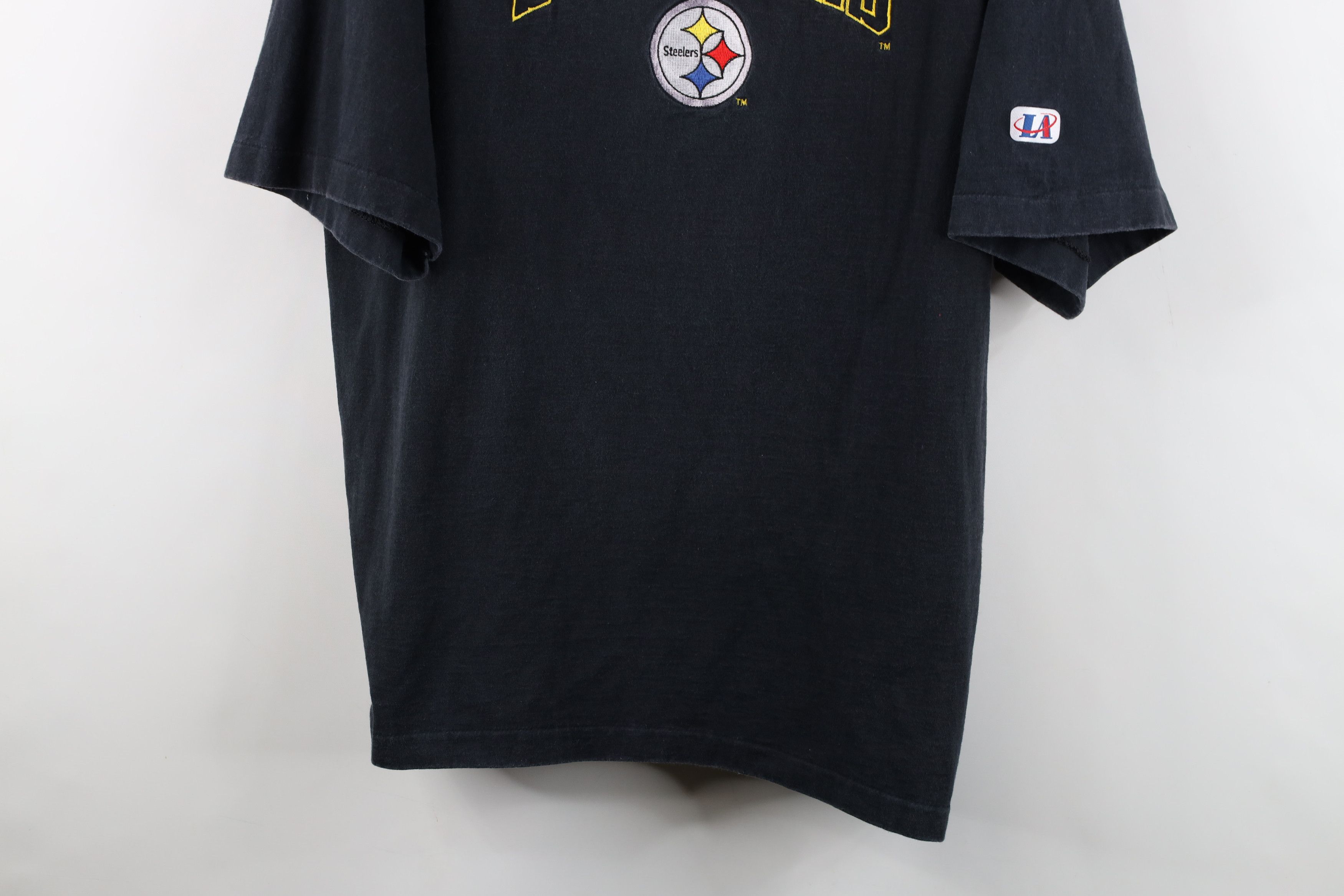 Vintage Vintage 90s Pittsburgh Steelers Football T-Shirt Cotton USA Size US L / EU 52-54 / 3 - 3 Thumbnail