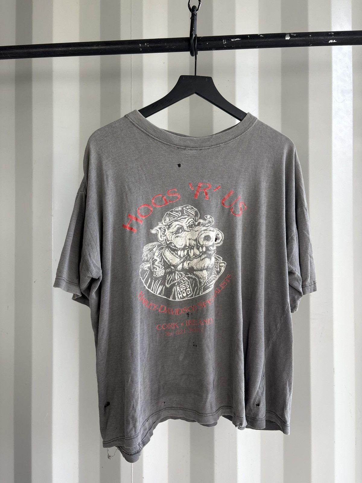 Harley Davidson Vintage Hogs R Us Shirt Faded Thrashed Distressed Grunge WCC Size US L / EU 52-54 / 3 - 1 Thumbnail