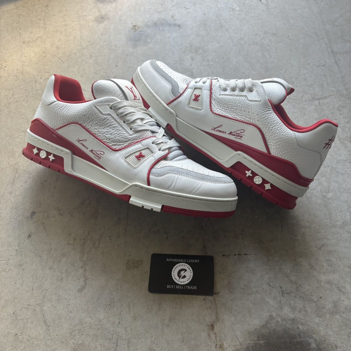 Louis Vuitton Louis Vuitton Trainer Red Size US 11.5 / EU 44-45 - 1 Thumbnail