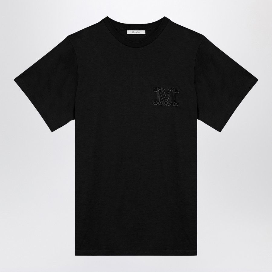 Max Mara o1d2blof0824 Oversized Logo T-Shirts in Black Size S / US 4 / IT 40 - 1 Thumbnail
