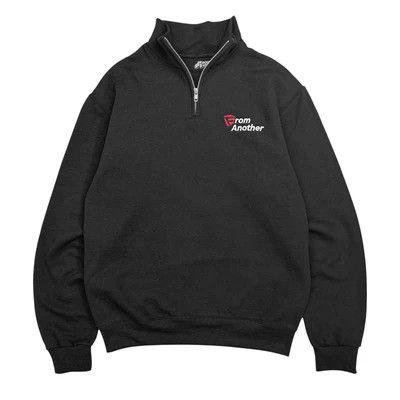 From Another Golf 1/4 Zip Sweater Black
