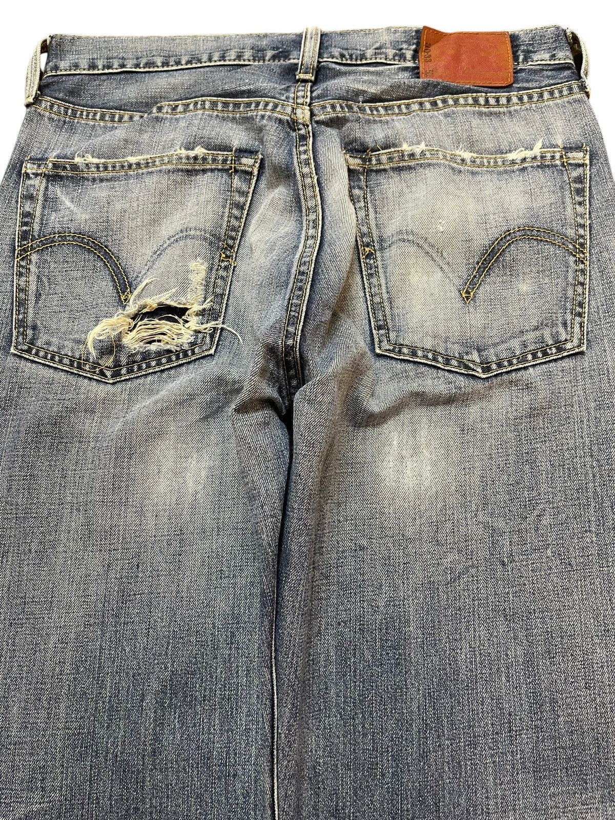 Levi's Vintage 90s Levis 503 Blue Faded Wash Distressed Baggy Jeans Size US 31 - 5 Thumbnail