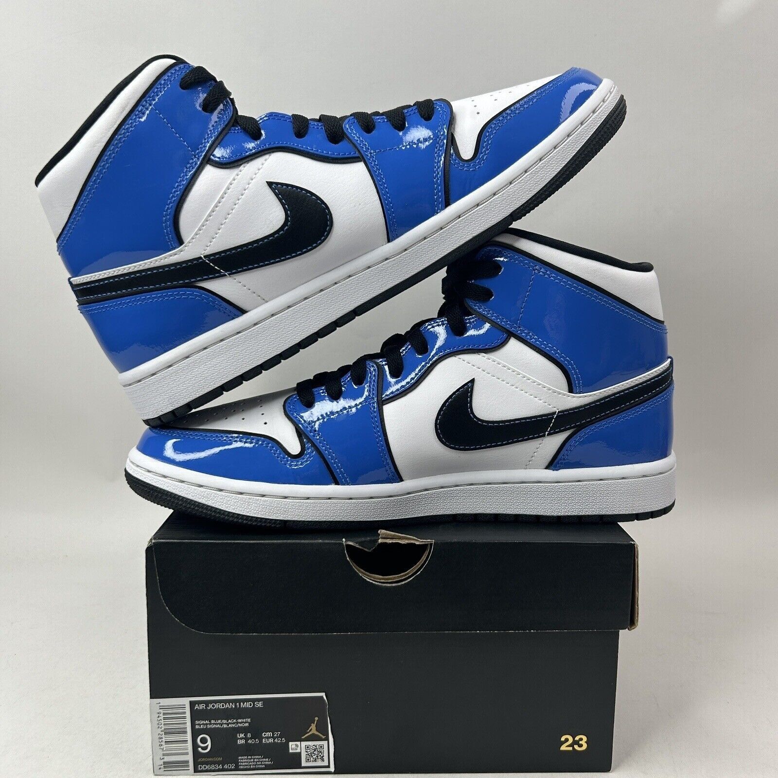 Nike Nike Shoes Air Jordan 1 Mid Retro “Signal Blue” DD6834-402 Size US 9 / EU 42 - 3 Thumbnail