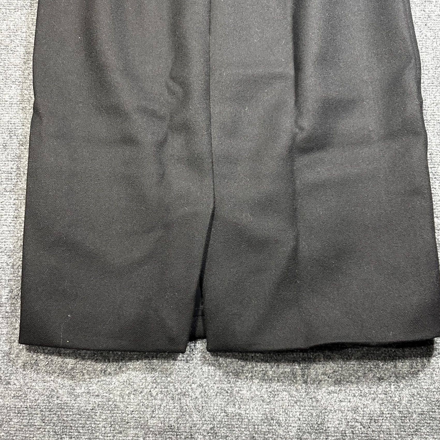 J.Crew J.CREW Skirt Womens 12 Black Wool Pencil Back Zip Lined Vent Business Career Size 34" / US 12 / IT 48 - 6 Thumbnail