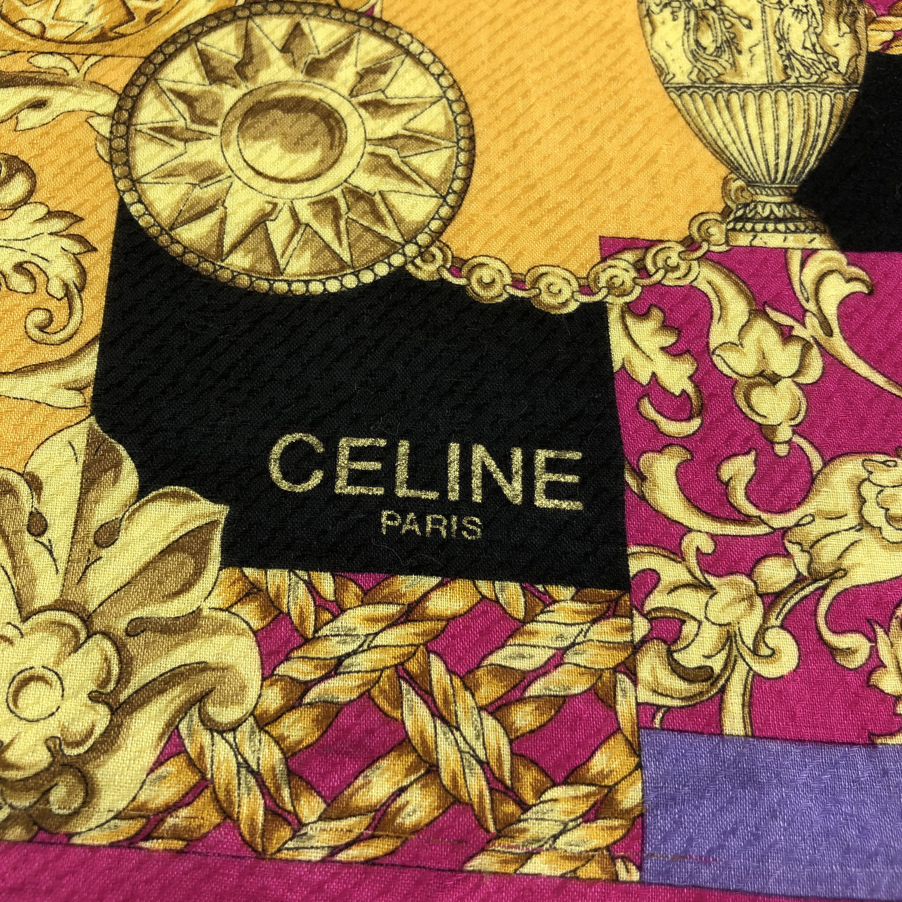 Celine Celine Baroque Handkerchief Neckerchief Bandana H1815 Size ONE SIZE - 4 Thumbnail