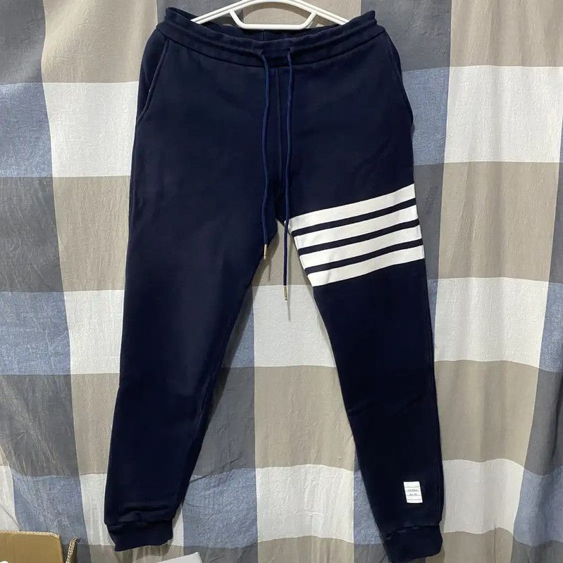Thom Browne Thom Browne Blue Cotton Casual Pants 0089 Size 28" / US 6 / IT 42 - 1 Thumbnail