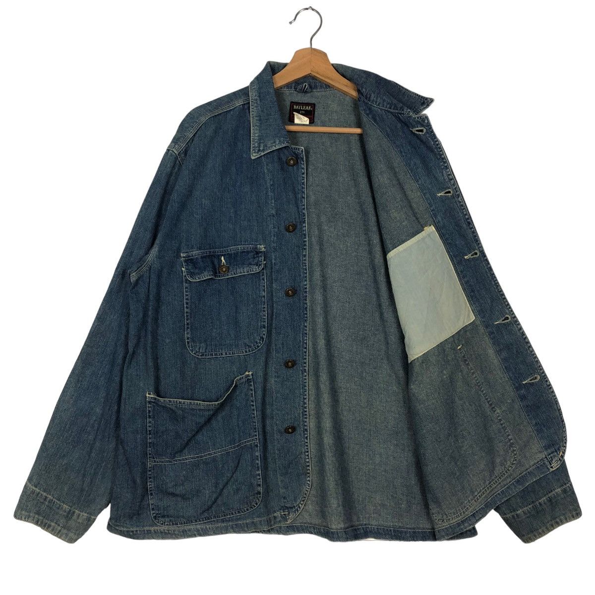 Japanese Brand 🔥90’s Bayleaf Issey Miyake Chore Denim Jacket Japan Size US M / EU 48-50 / 2 - 8 Thumbnail