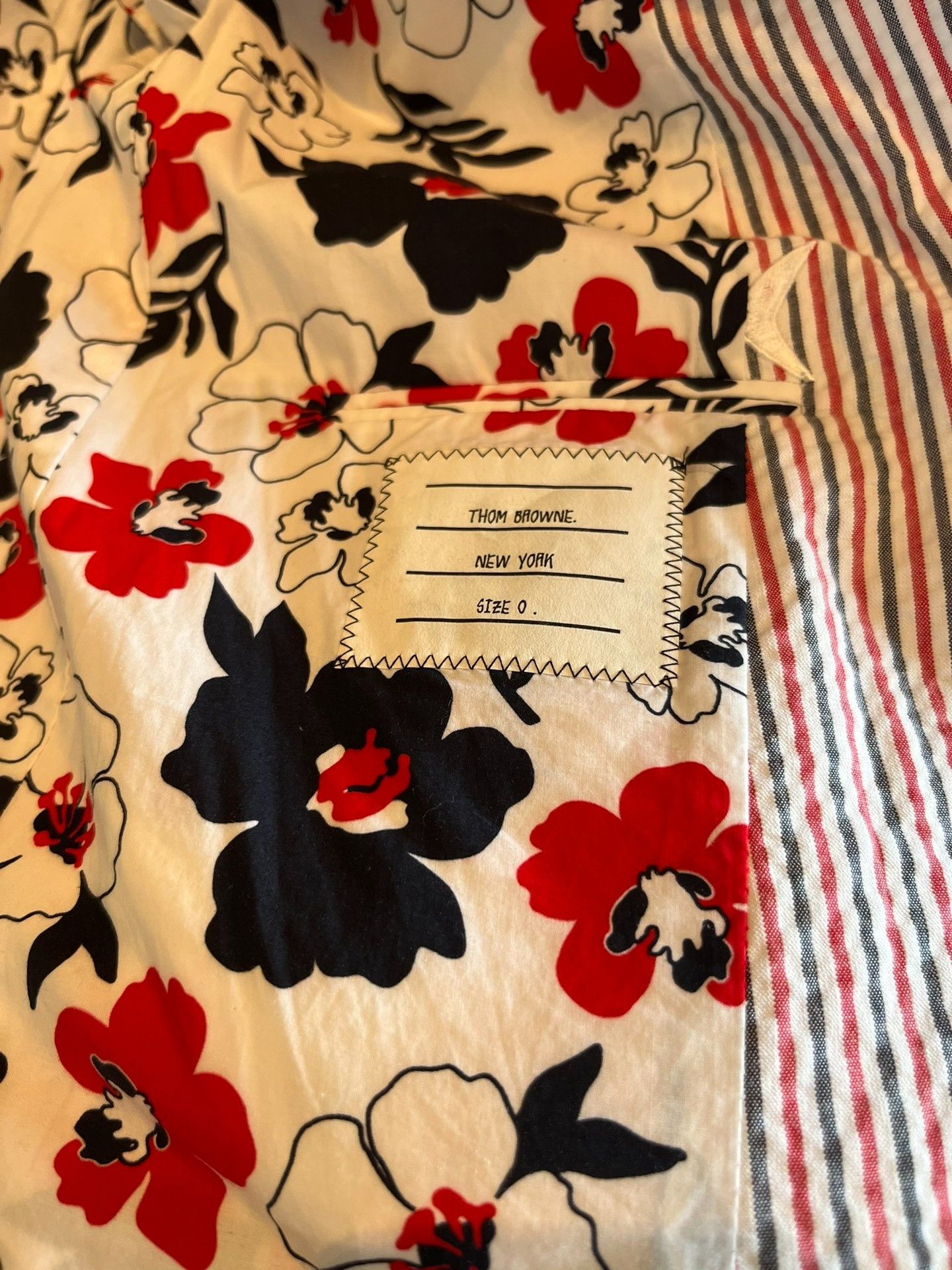 Thom Browne Thom Browne Shark Embroidered Striped Blazer Size US XS / EU 42 / 0 - 3 Thumbnail
