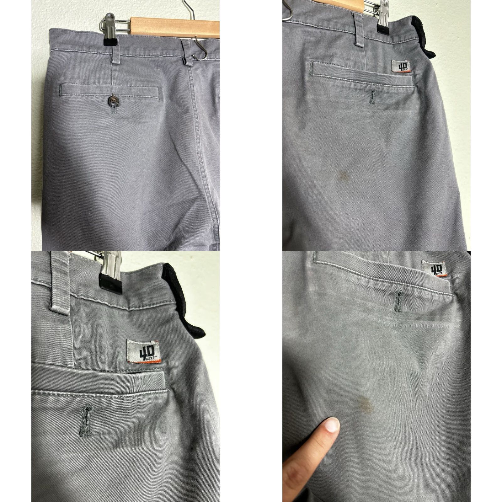 Duluth Trading Company Duluth Trading Co. 40 Grit Slim Fit Cargo Pants Mens Size 36x32 Gray Flat Front Zipper Button Workwear Casual Travel Boots Size US 36 / EU 52 - 9 Thumbnail
