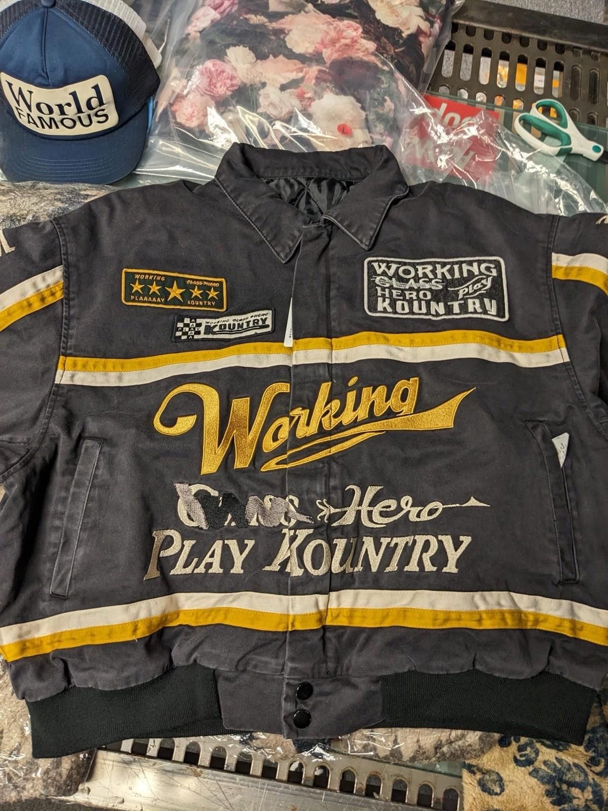 Kapital Kountry Kapital Chino AD Racing Drizzler Jacket Black Size 4 Size US XL / EU 56 / 4 - 6 Thumbnail