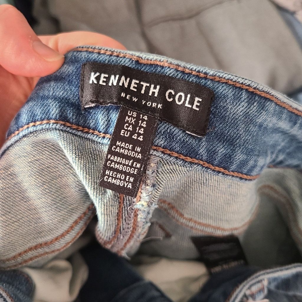 Kenneth Cole Kenneth cole blue high rise button up demin jeans size 14 Size 36" / US 14 / IT 50 - 7 Thumbnail