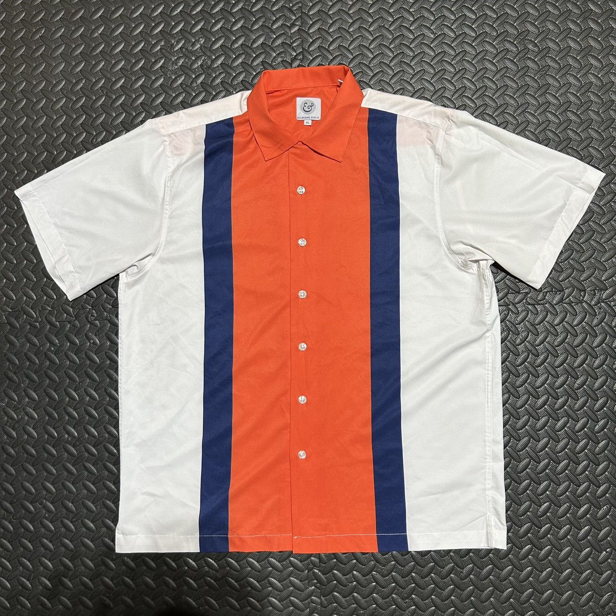 Other Kilburne Finch Shirt Button Up Mens XL Stripe 2 Tone Orange Size US XL / EU 56 / 4 - 4 Thumbnail