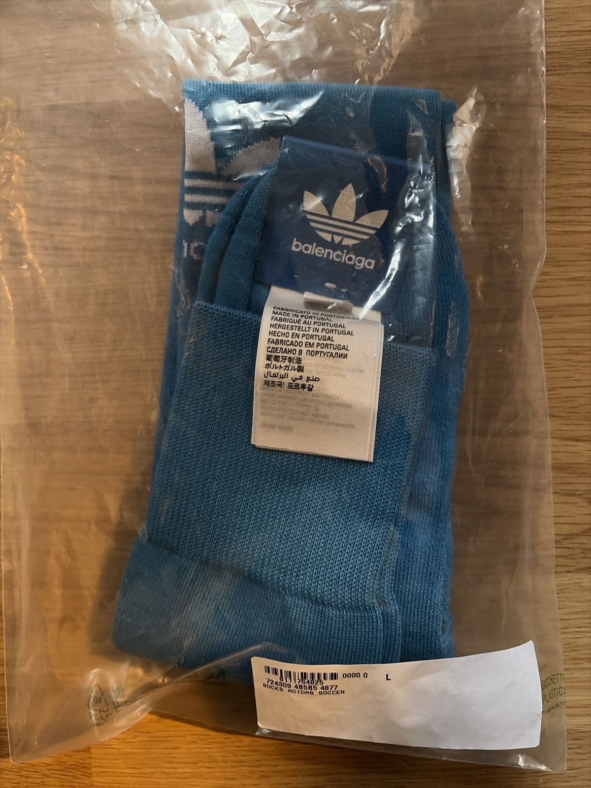 Adidas × Balenciaga Adidas x Balenciaga blue Soccer Socks Sz. L Size 42 - 2 Thumbnail