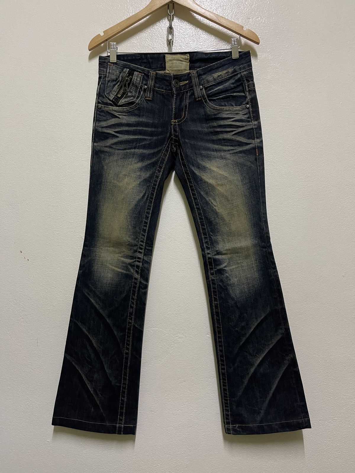 Japanese Brand Lolita Jeans Washed Flared Size US 30 / EU 46 - 1 Thumbnail