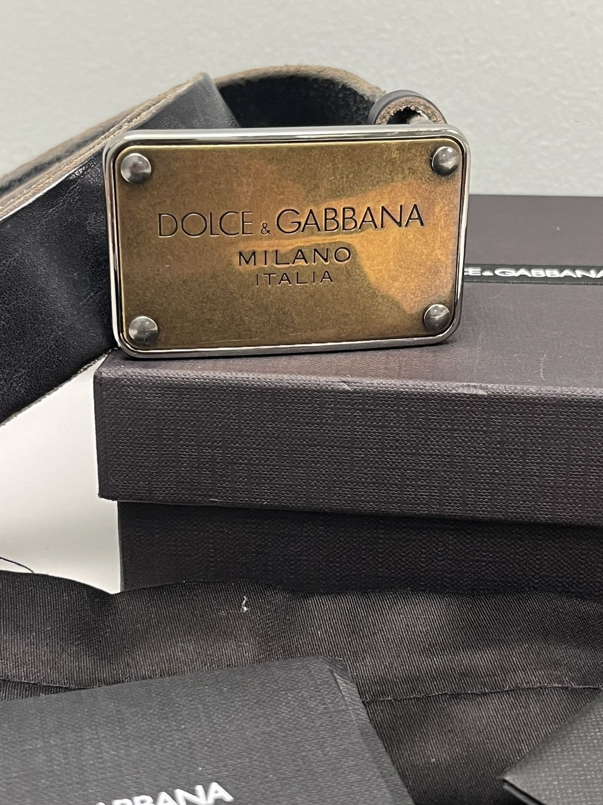 Dolce & Gabbana Mold effect belt. Medium Size 34 - 4 Thumbnail