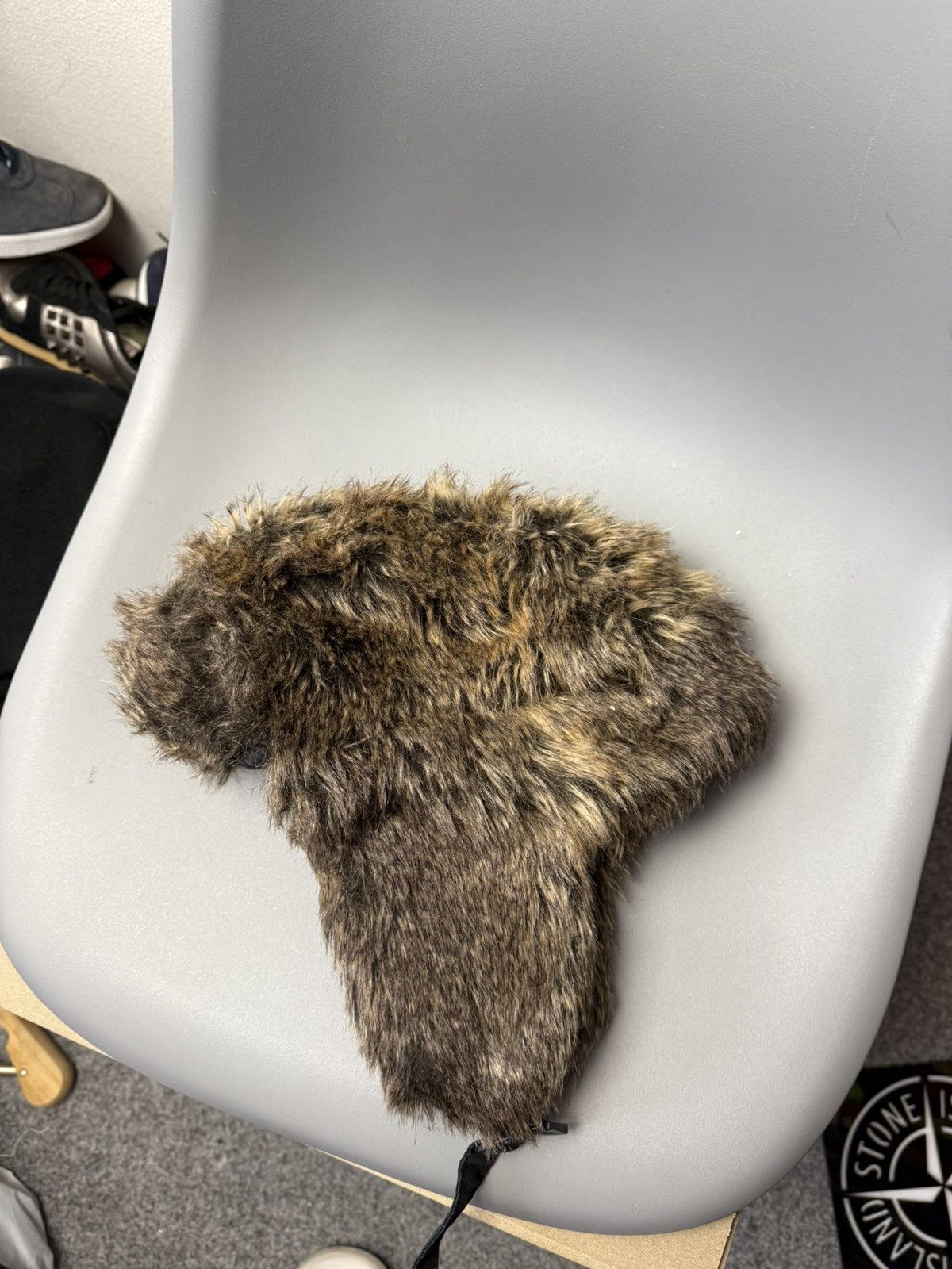 Vintage Ushanka Trapper Hat Furry Mohair Fuzzy Fur Hat Y2K 90s rare Size ONE SIZE - 1 Thumbnail