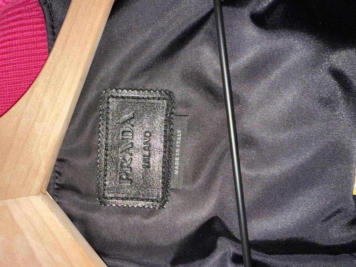 Prada Prada pink leather bomber Size US S / EU 44-46 / 1 - 7 Thumbnail
