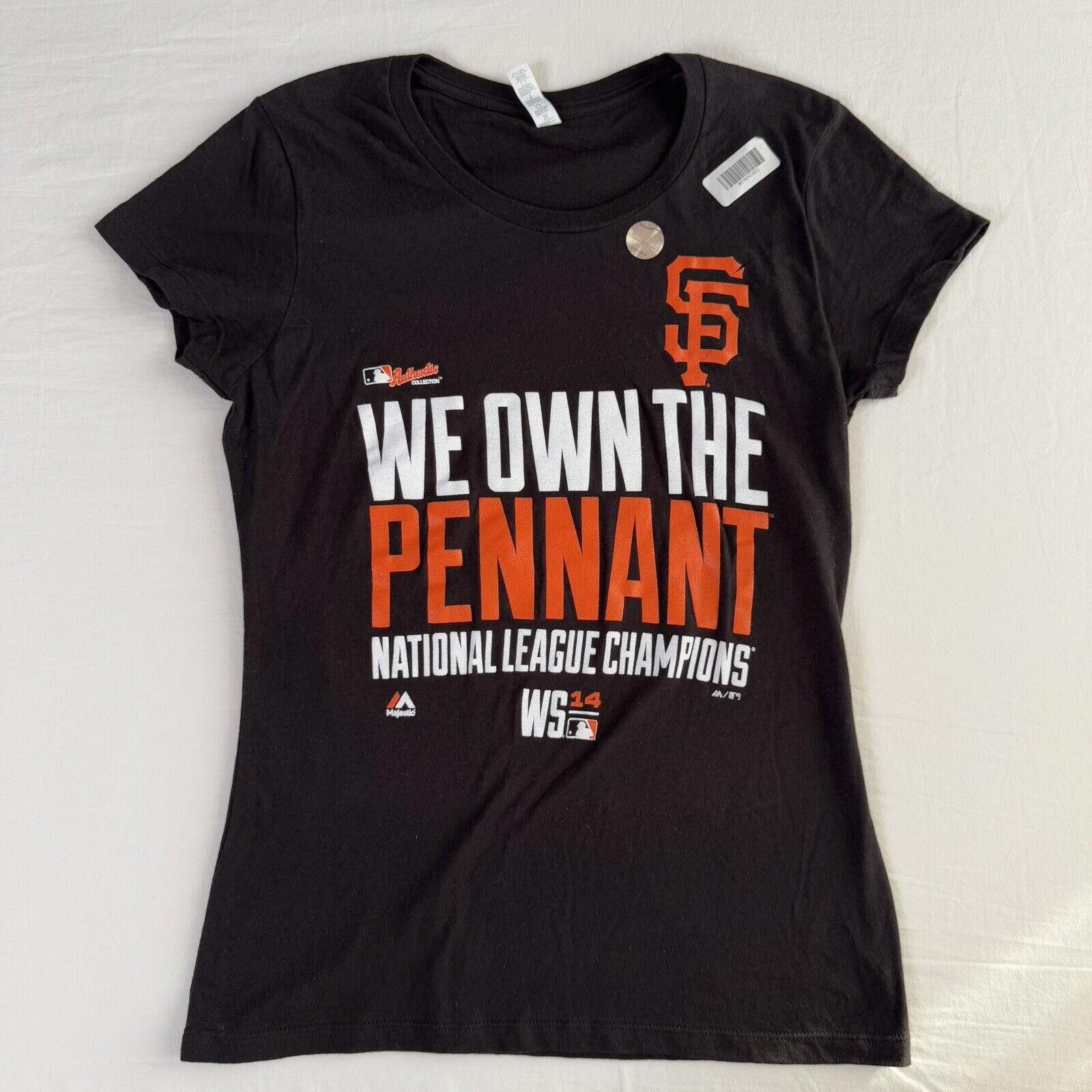 MLB NWT MLB San Francisco Giants Pennant T-Shirt NL Champs 2014 Size ONE SIZE - 1 Thumbnail
