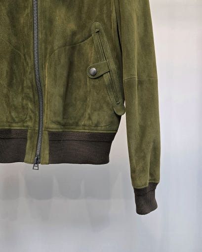 Tom Ford o1sm1stk0725 Cashmere Suede Zip-up Jacket in Green Size US M / EU 48-50 / 2 - 3 Thumbnail