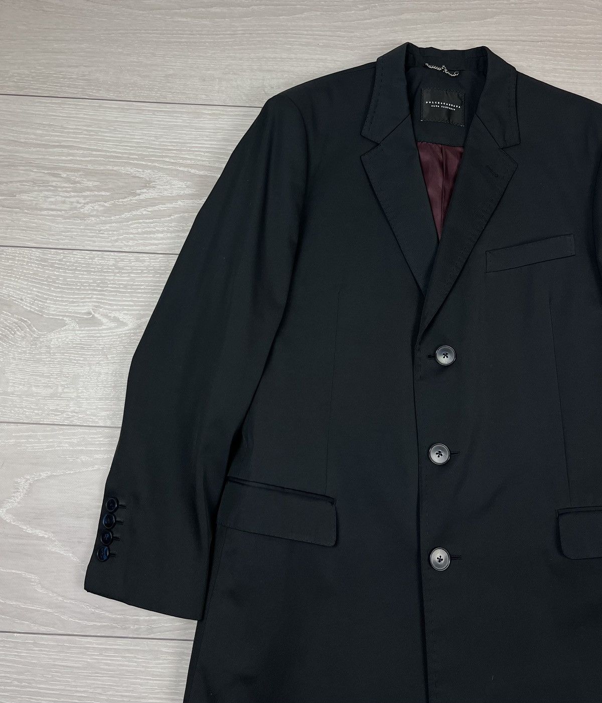 Dolce & Gabbana Dolce Gabbana Alta Sartoria Mens Classic Three Buttons Coat Size US L / EU 52-54 / 3 - 2 Thumbnail