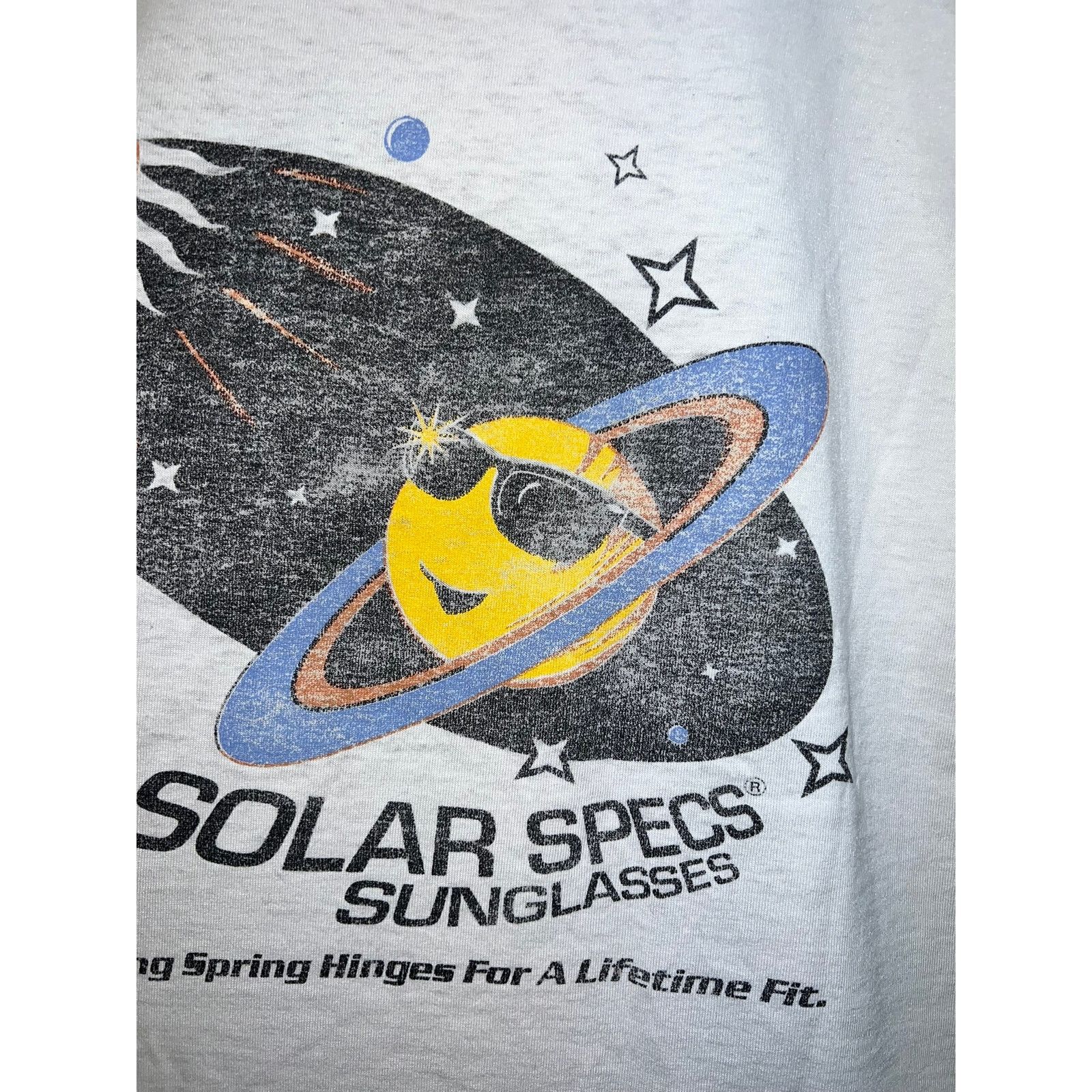 Fruit Of The Loom Vintage Solar Specs Shirt Sunglasses Space Thin Tee 90s L Size US L / EU 52-54 / 3 - 7 Thumbnail