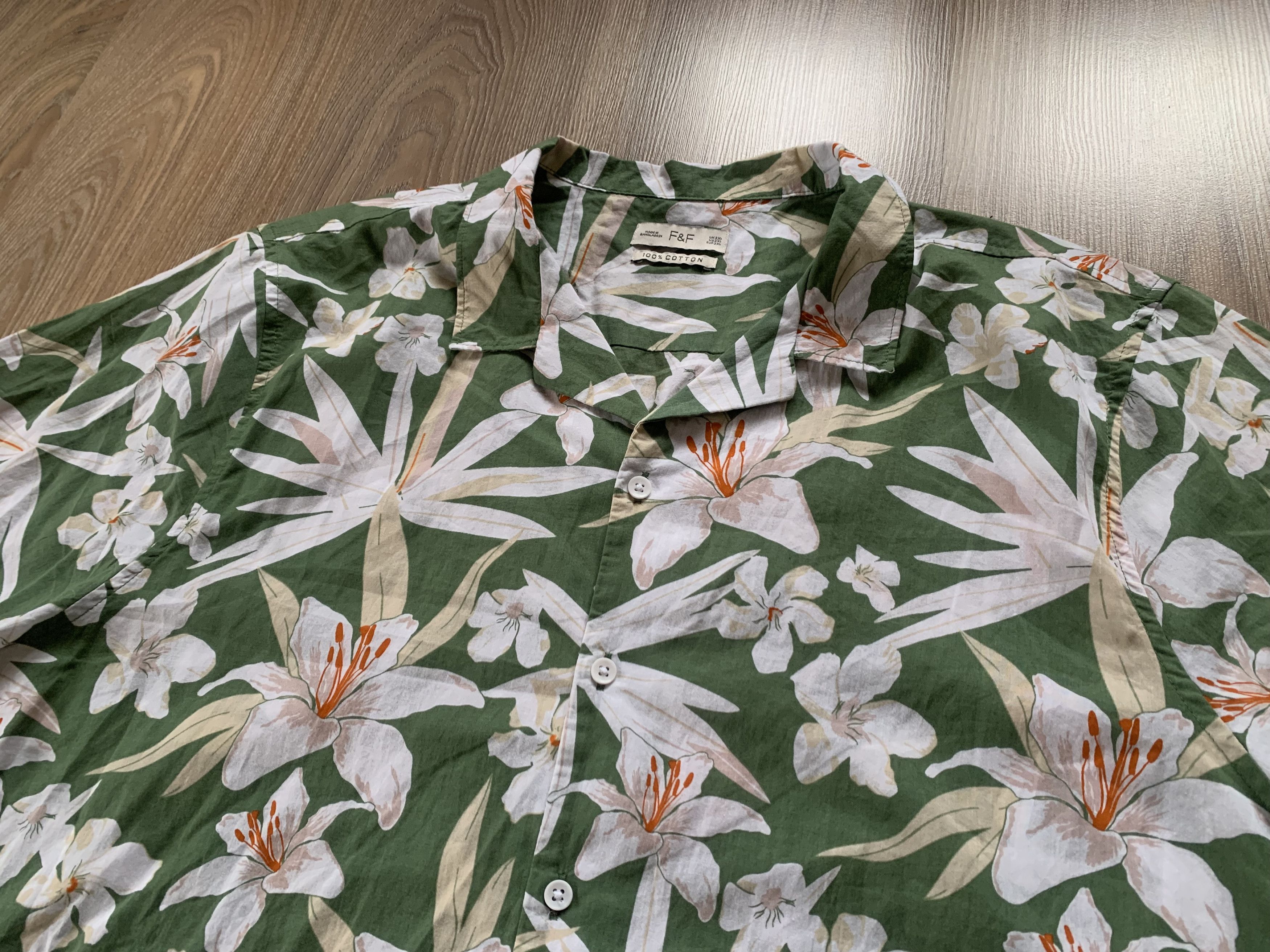Other F&F Cotton Printed Hawaiian Shirt Size US XXL / EU 58 / 5 - 4 Thumbnail