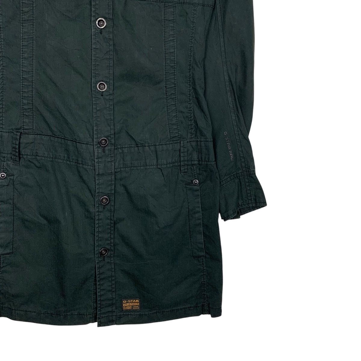 G-Star G-STAR RAW Buttoned Cotton Overcoat Jacket #2778-C125 Size S / US 4 / IT 40 - 7 Thumbnail