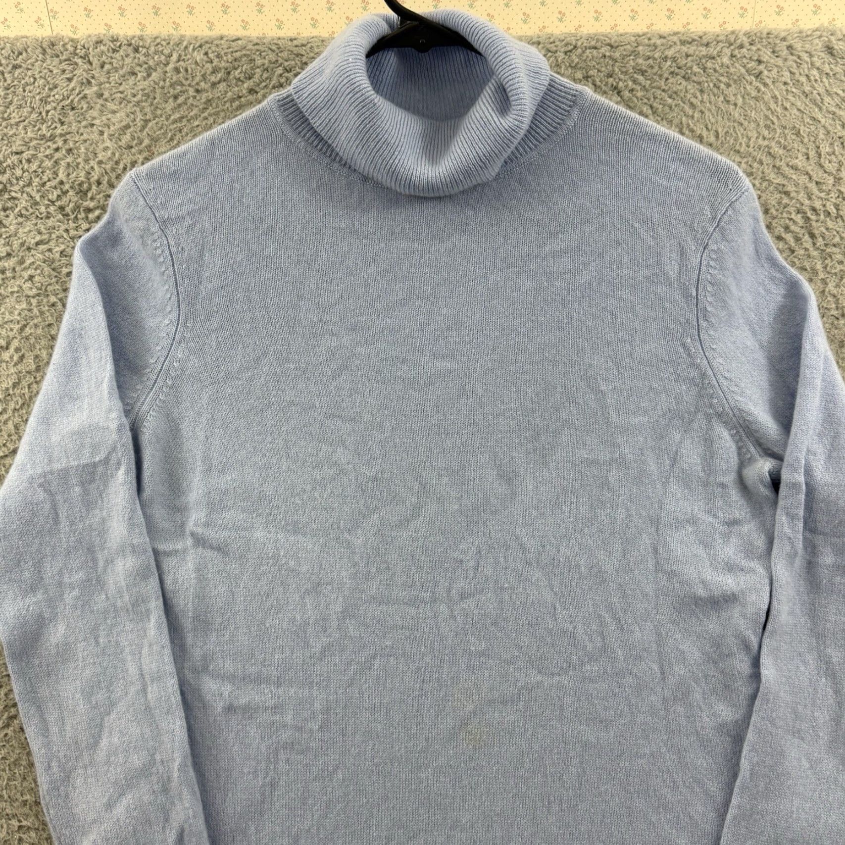 Vintage VINTAGE Cashmere Charter Club Luxury Sweater Women’s Medium Blue Knit Turtleneck Preppy Size M / US 6-8 / IT 42-44 - 3 Thumbnail