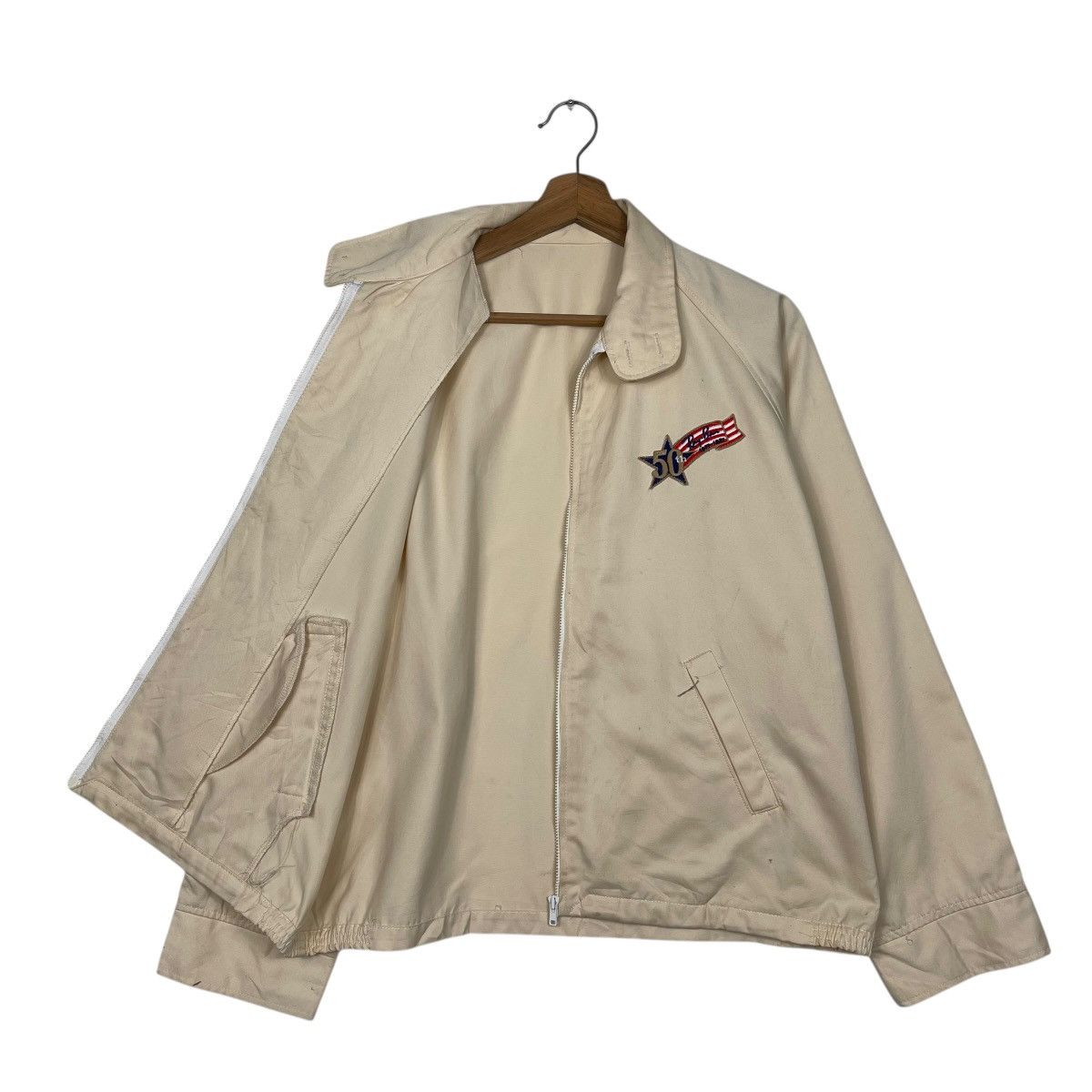 RayBan Vintage 90s 50th Anniversary RayBan Small Logo Zipper Jacket Size US M / EU 48-50 / 2 - 9 Thumbnail