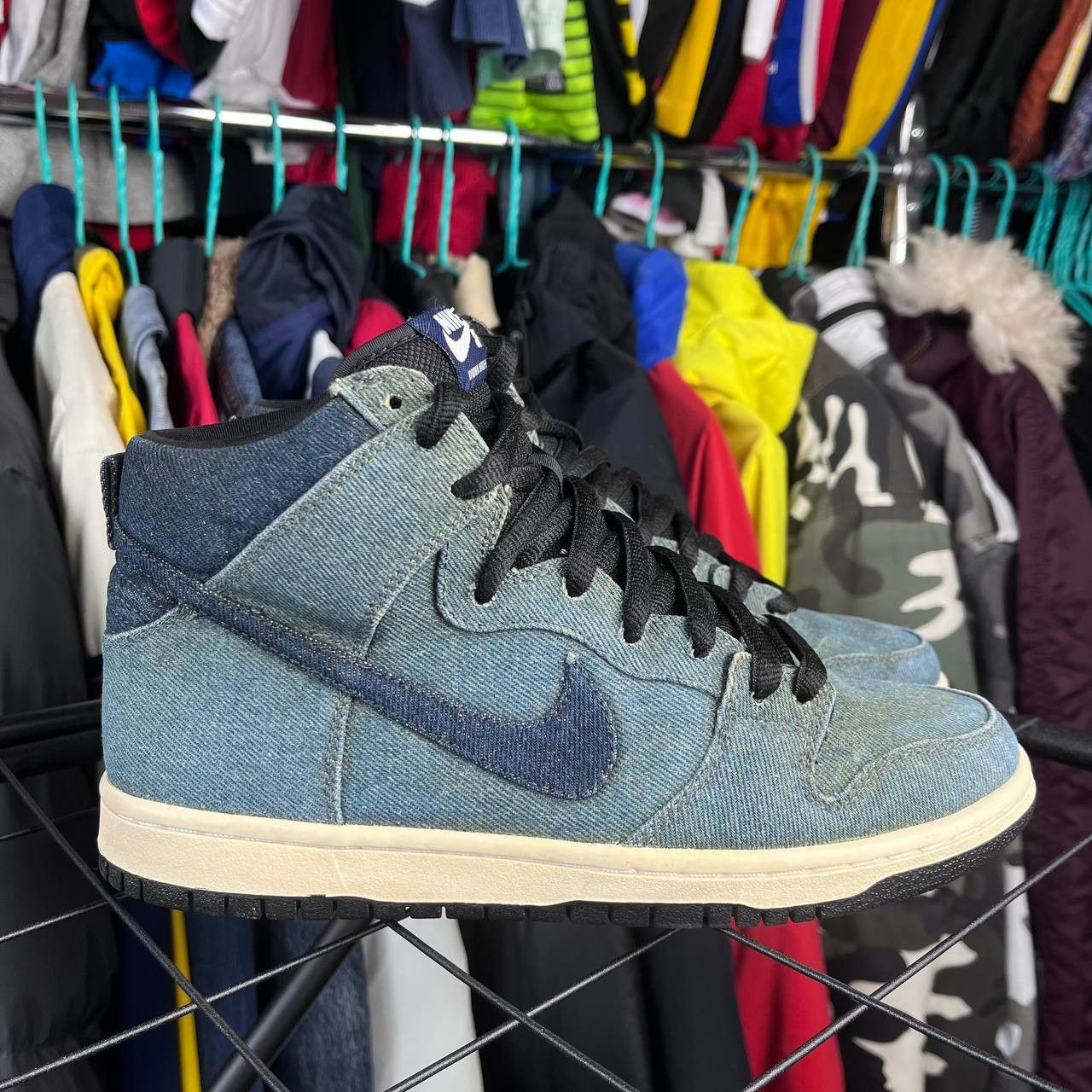 Nike Nike SB Dunk High-Pro Premium Denim Sneakers Size US 7 / EU 40 - 3 Thumbnail