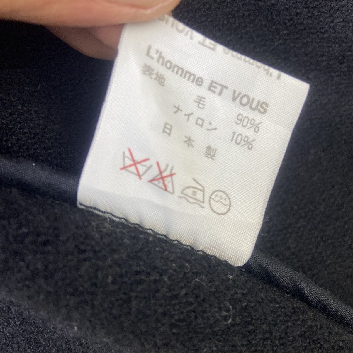 Japanese Brand L’homme Et Vous Paris Wool Heavy Coat Size US M / EU 48-50 / 2 - 9 Thumbnail