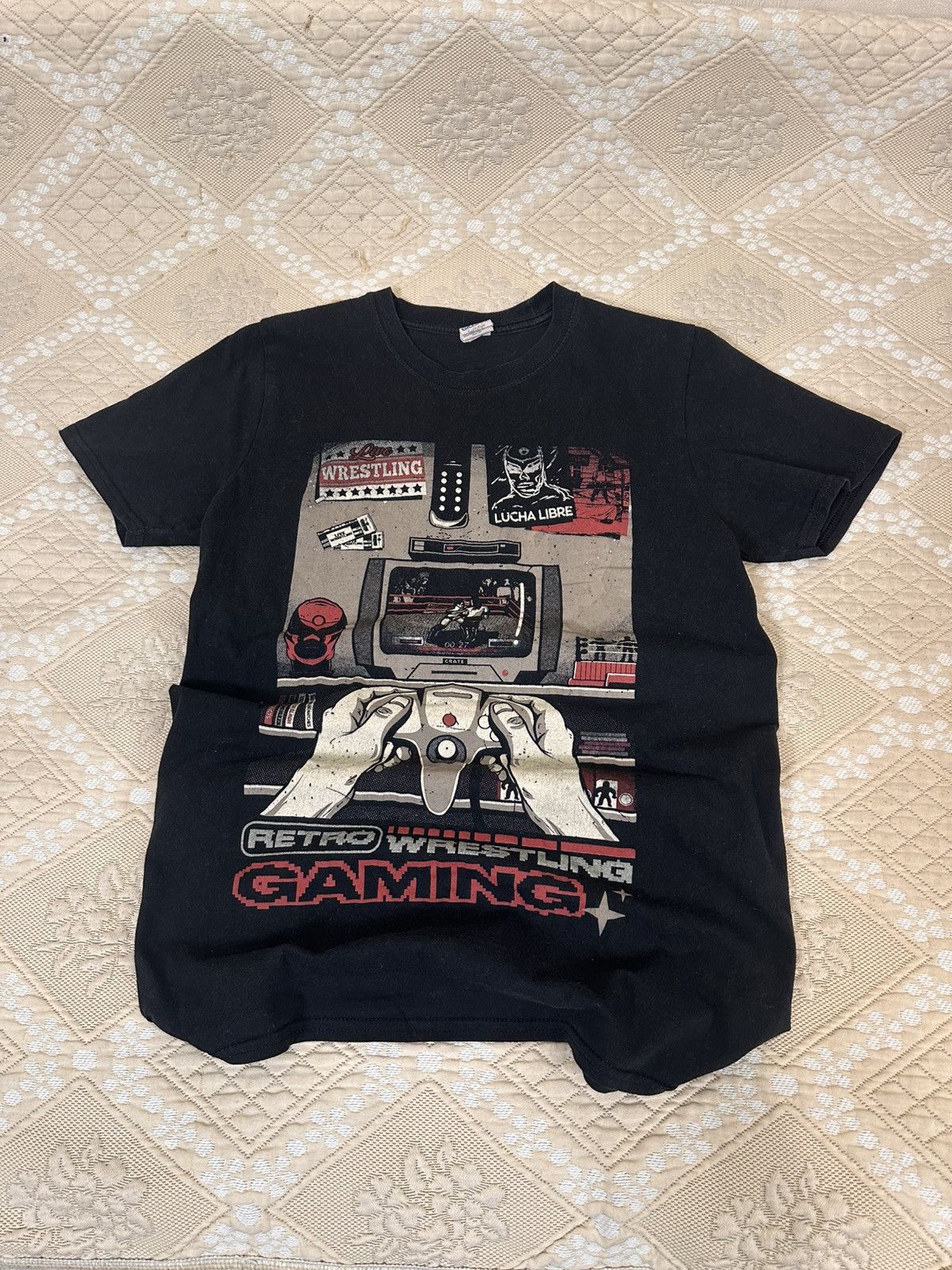 WWE 🔥 WWF SmackDown WrestleMania Game T Shirt Sega Playstation Size US M / EU 48-50 / 2 - 5 Thumbnail