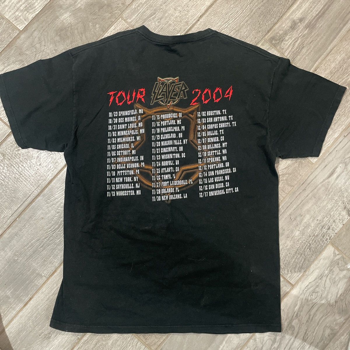 Slayer 2004 Slayer Tour Shirt Size US L / EU 52-54 / 3 - 3 Thumbnail