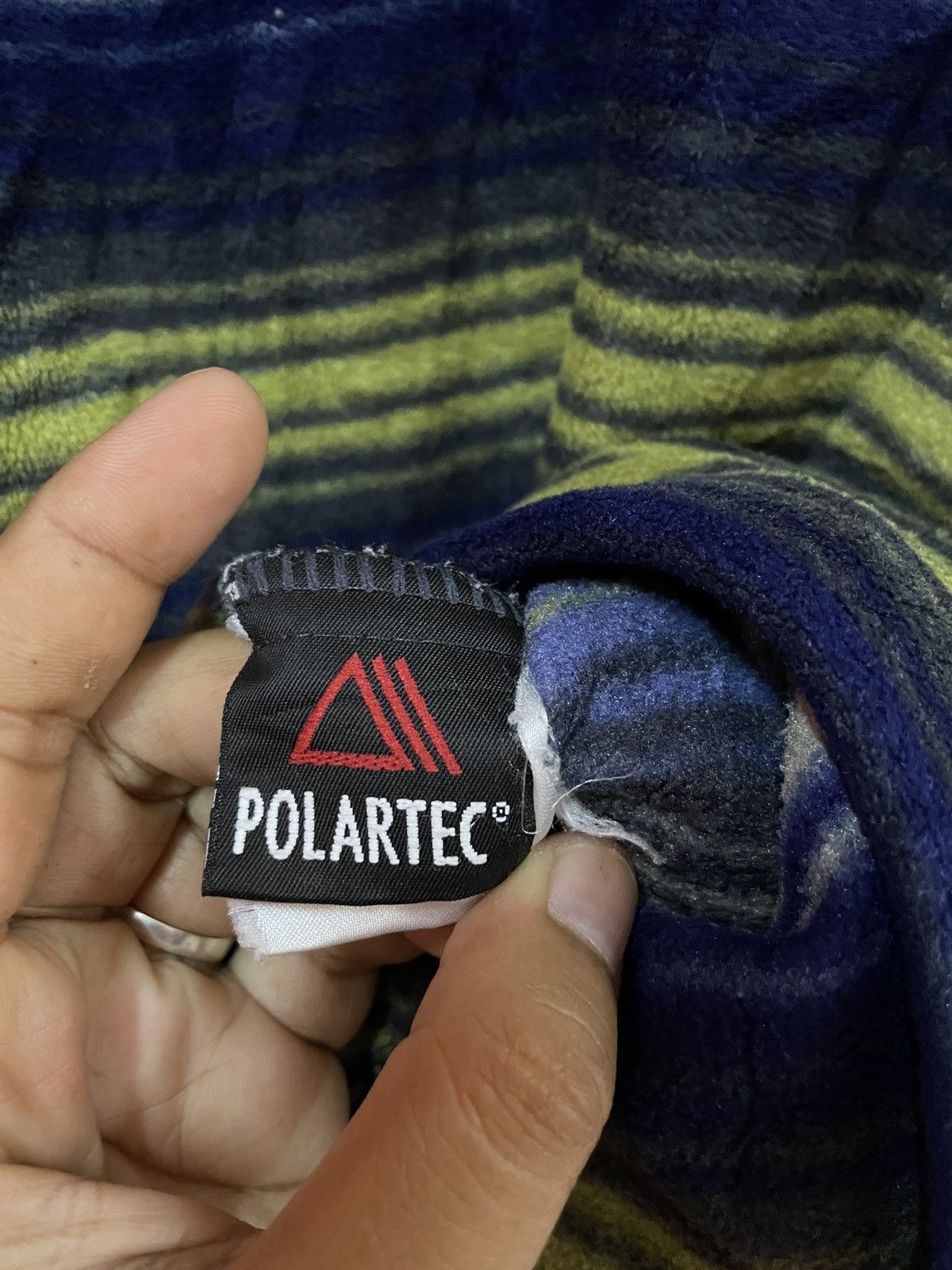 Jack Wolfskin Jack Wolfskins Pullover Sweater Polartec outdoor gear Stripe Size US L / EU 52-54 / 3 - 7 Thumbnail