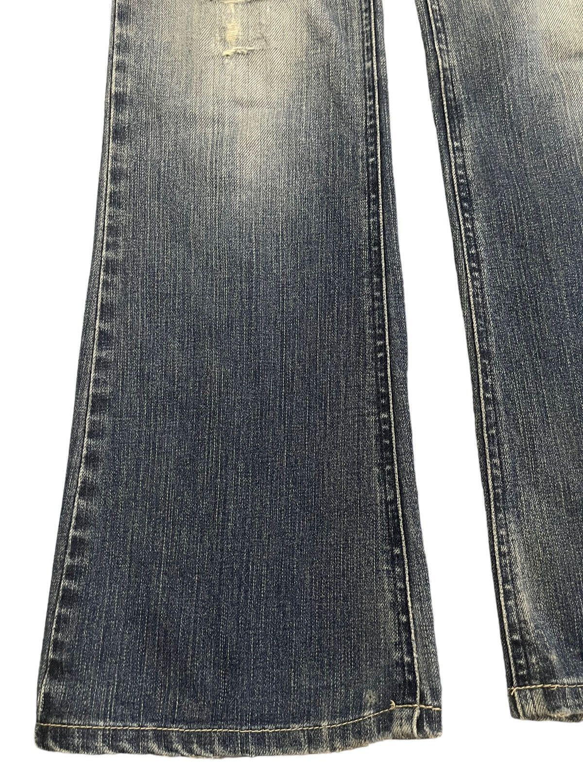 Hysteric Glamour Vintage Japanese Brand Blue Wash Style Flare Jeans Size 26" / US 2 / IT 38 - 5 Thumbnail
