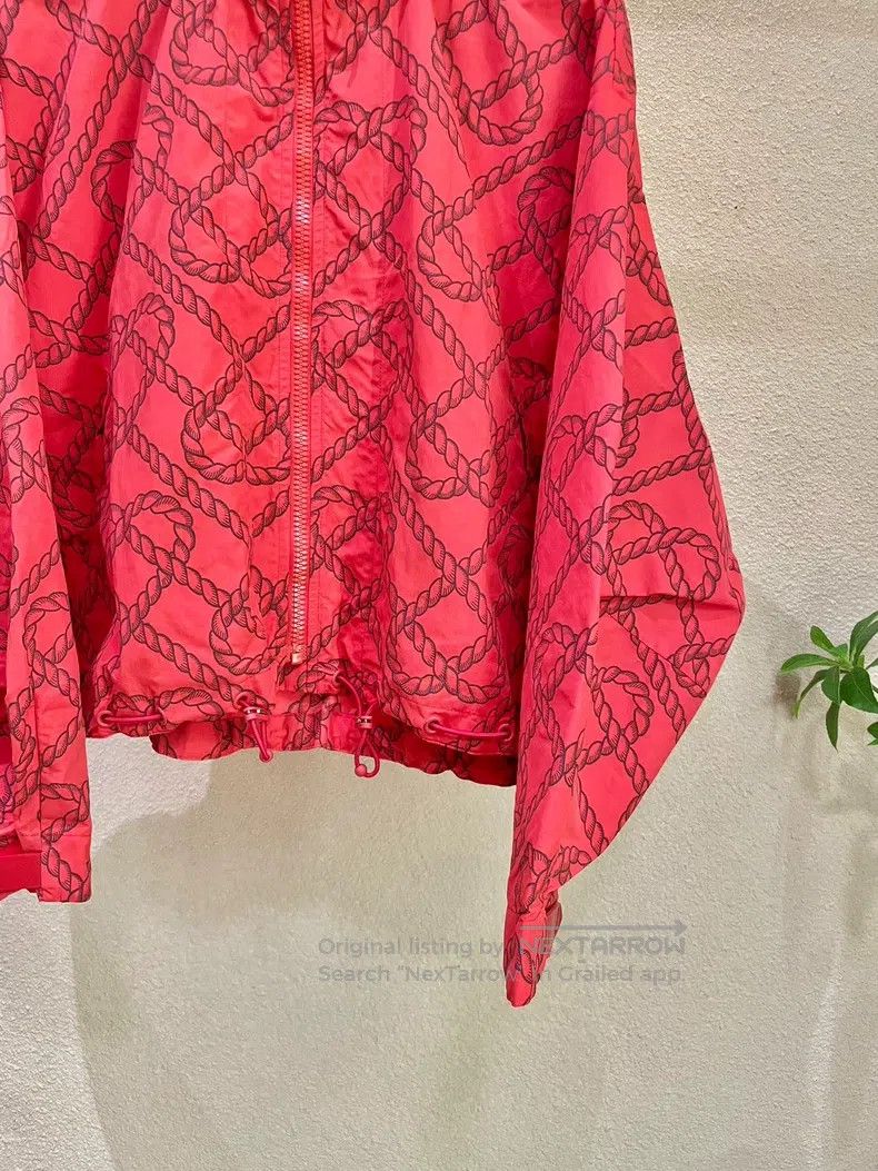 Hermes Hermes Red Rope Knot Printed Windbreaker Jacket Size XXS / US 00 / IT 34 - 5 Thumbnail