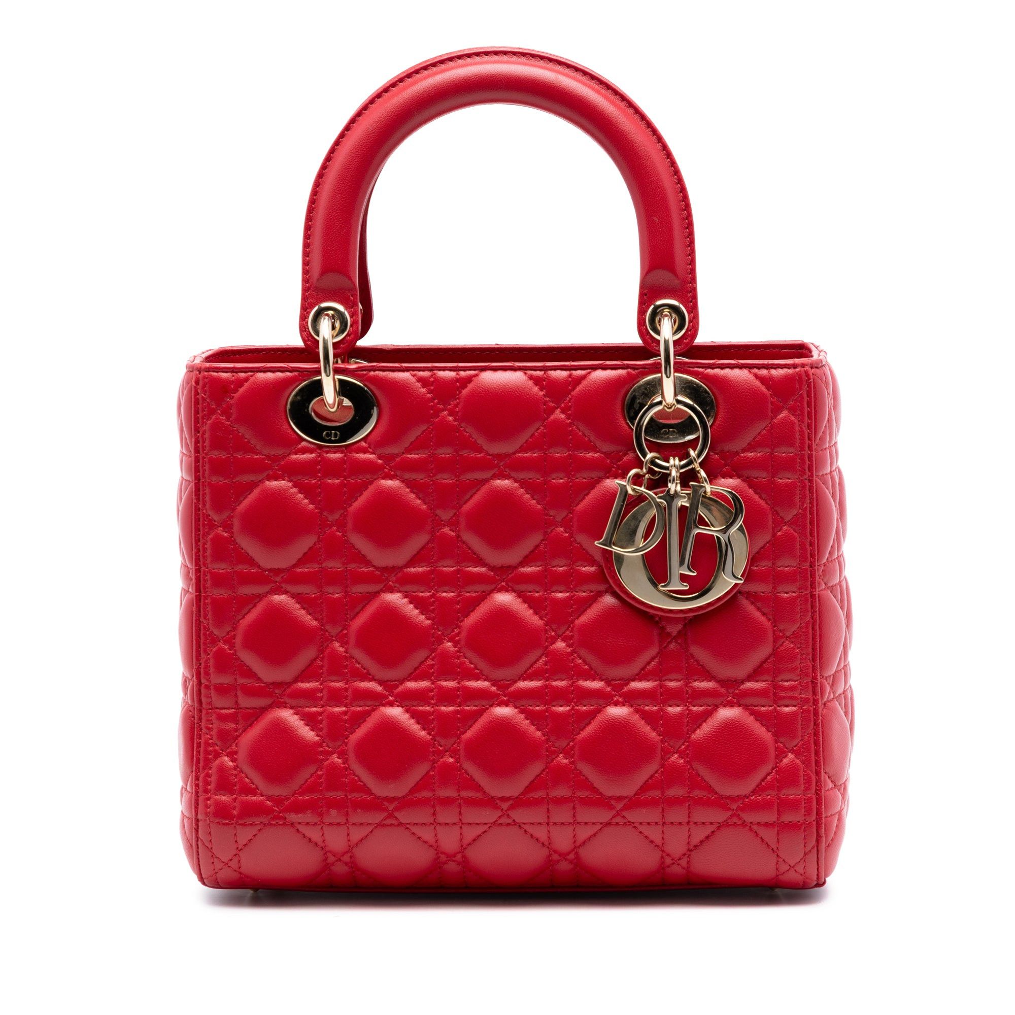 Dior Medium Lambskin Cannage Lady Dior Size ONE SIZE - 1 Thumbnail