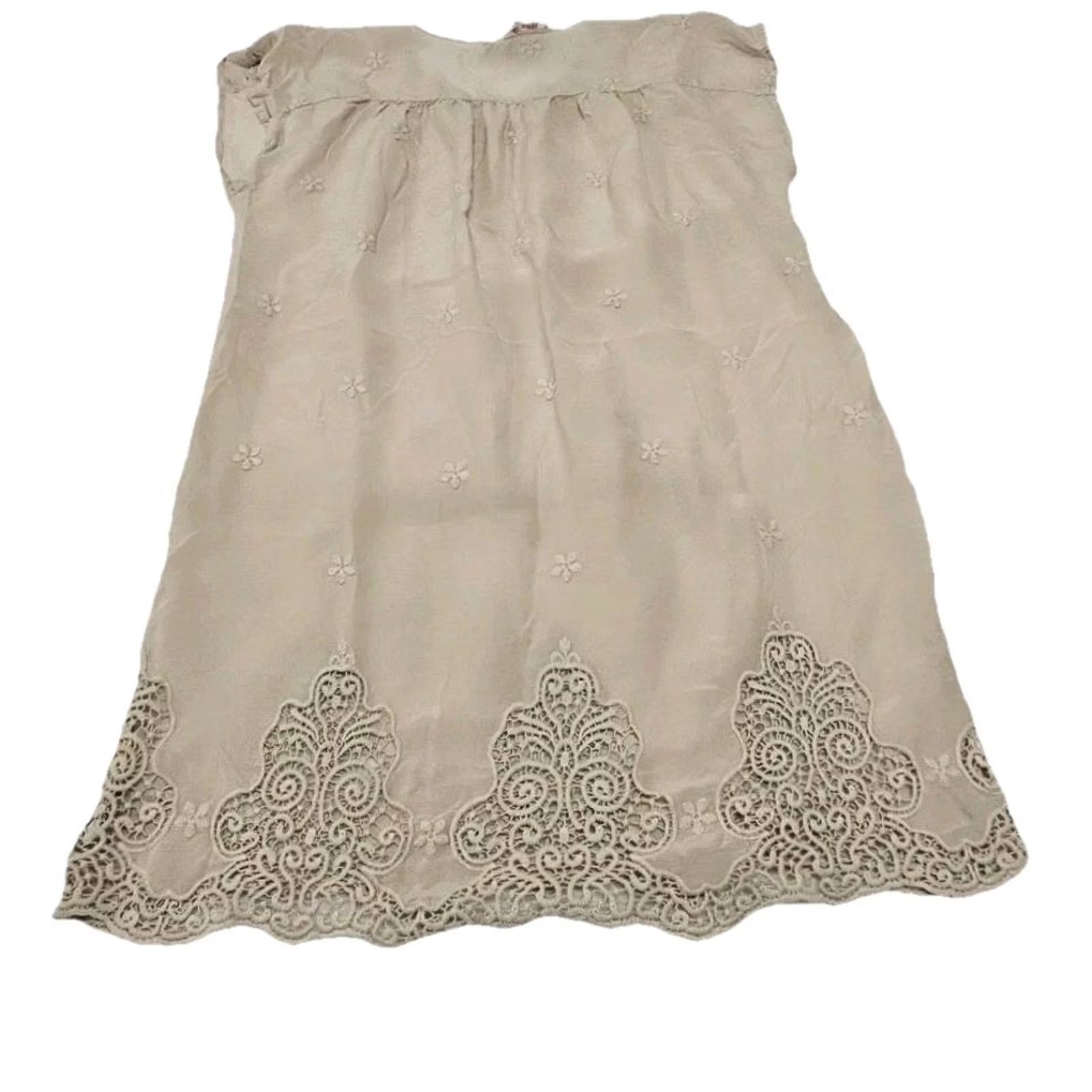 Johnny Was Johnny Was Cupra Rayon Embroidered Blouse Small Cream Boho Cottagecore Tunic Blouse Women S Cupro Voile Floral Embroidered Size S / US 4 / IT 40 - 5 Thumbnail