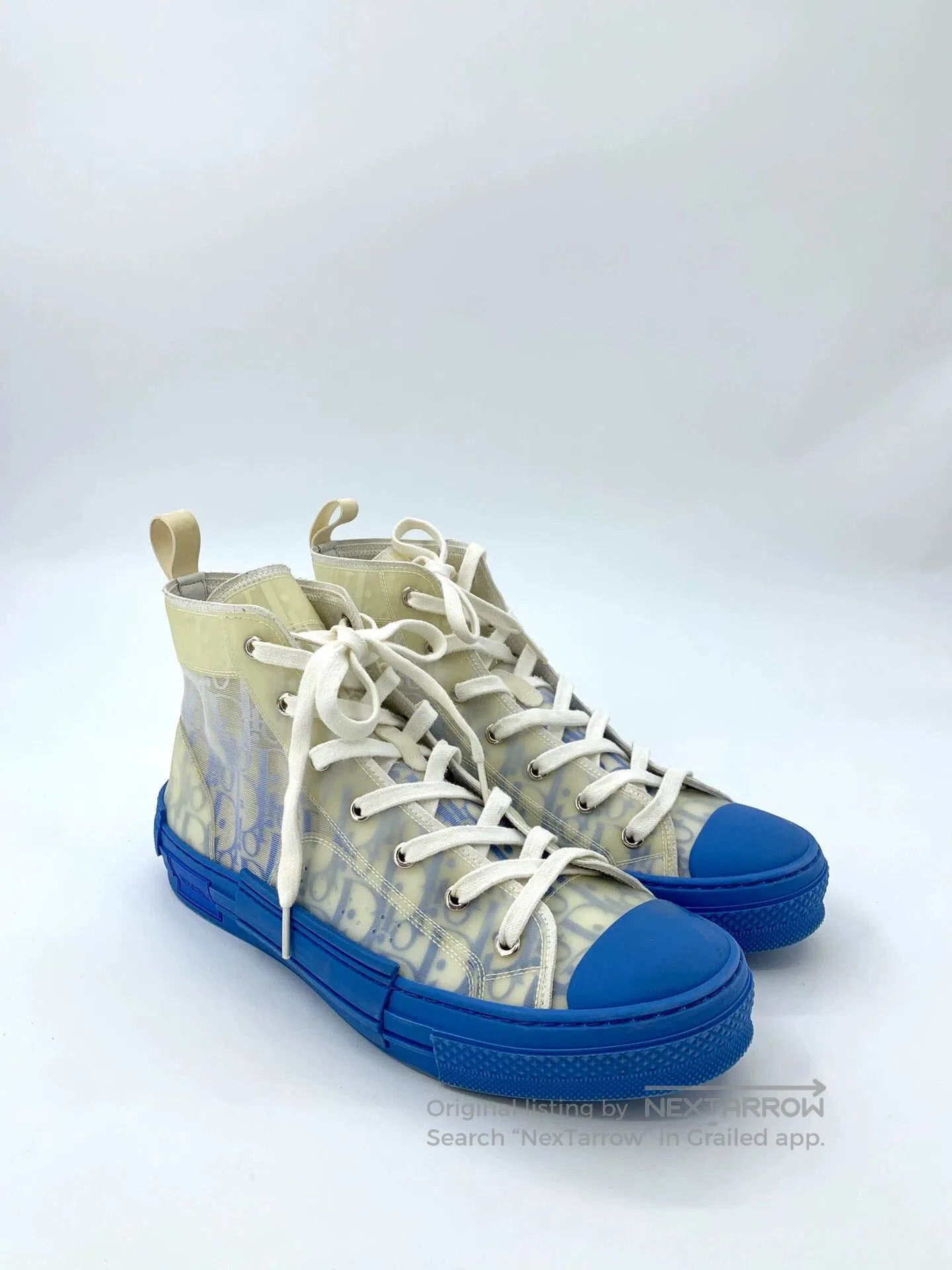 Dior Dior Logo Print Colorblock High-Top Sneakers. Size US 9.5 / EU 42-43 - 2 Thumbnail