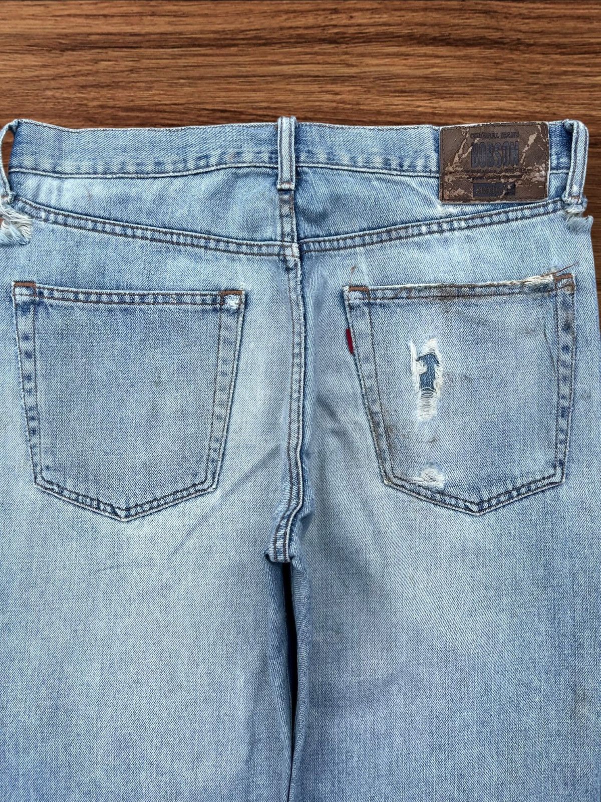 Hysteric Glamour Vintage Japanese Brand Blue Wash Distressed Frayed Leg Jeans Size US 32 / EU 48 - 4 Thumbnail