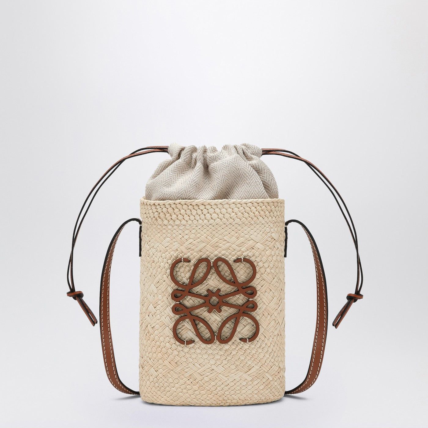 Loewe Loewe Square Bag In Iraca Palm And Leather Size ONE SIZE - 1 Thumbnail