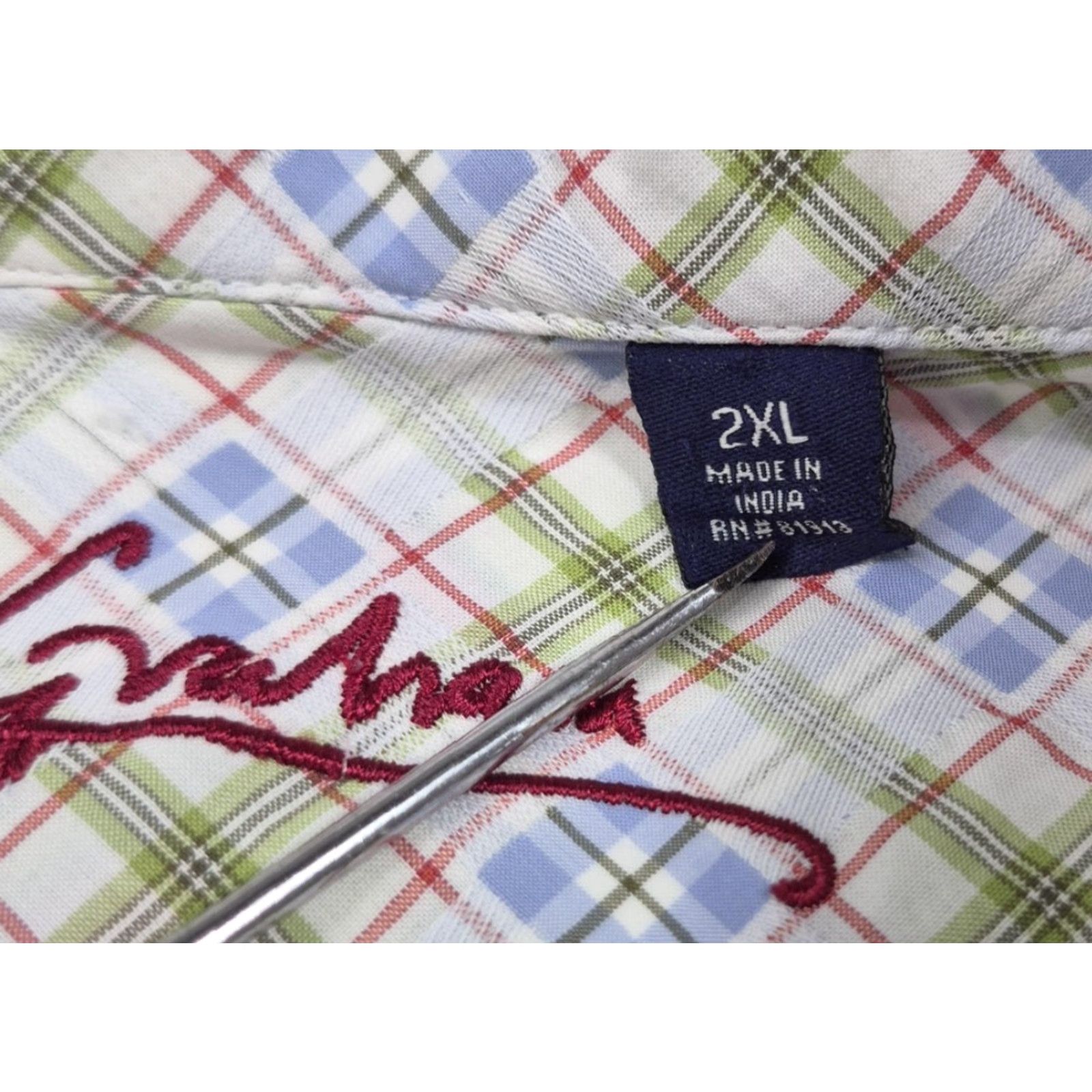 Robert Graham Robert Graham Shirt Mens 2XL Button Up Green Pink Stripe Long Sleeve Casual Shirt Size US XXL / EU 58 / 5 - 5 Thumbnail
