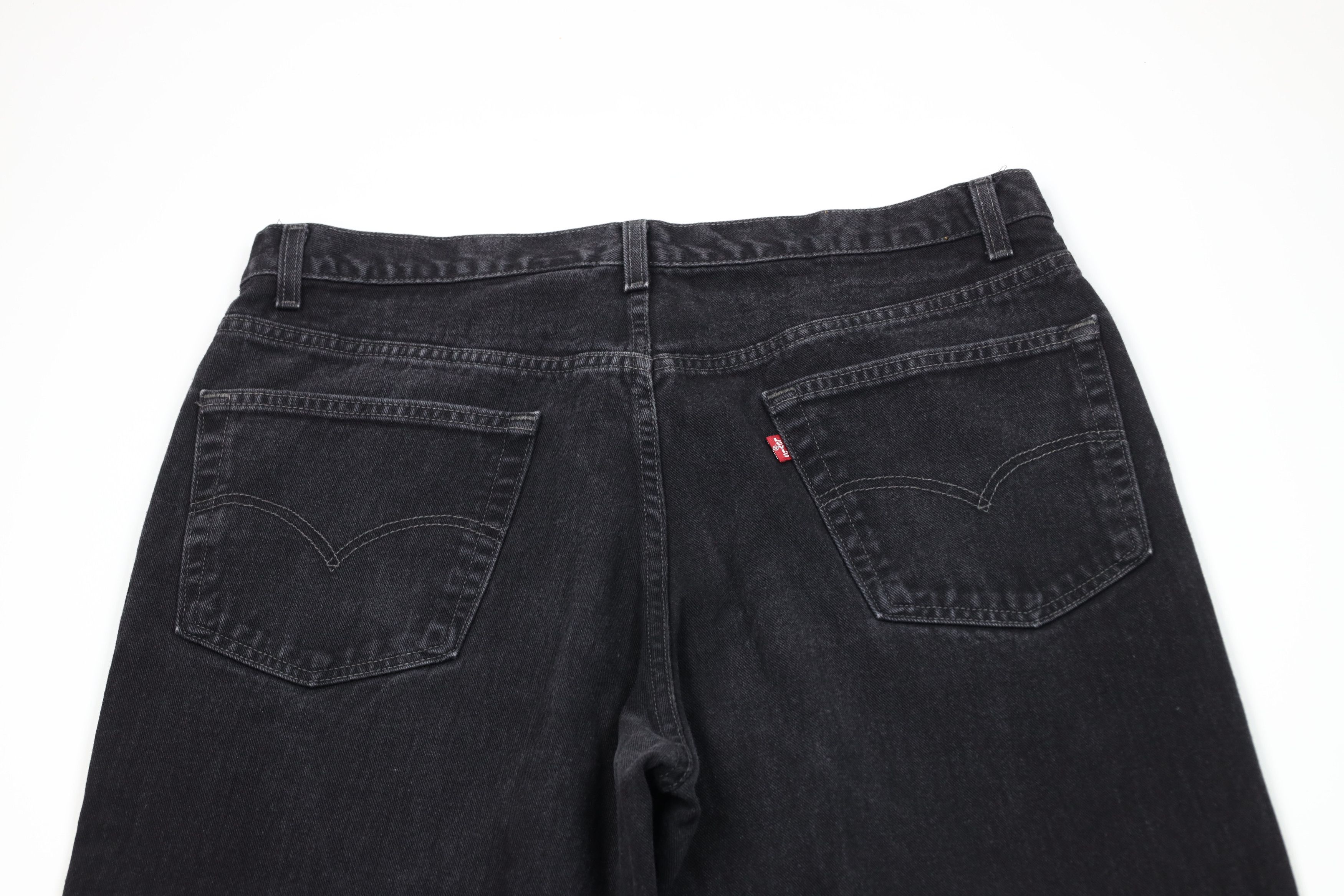 Levi's Vintage 90s Levis 550 Relaxed Tapered Leg Denim Jeans Black Size US 38 / EU 54 - 10 Thumbnail