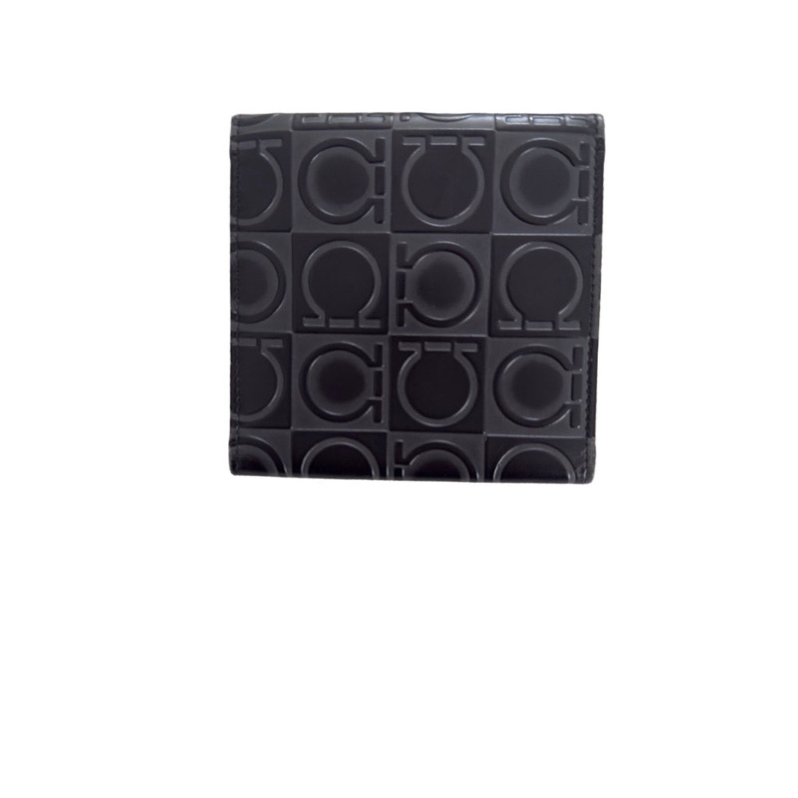 Salvatore Ferragamo Salvatore Ferragamo Black Gancini Embossed Leather Wallet Size ONE SIZE - 5 Thumbnail