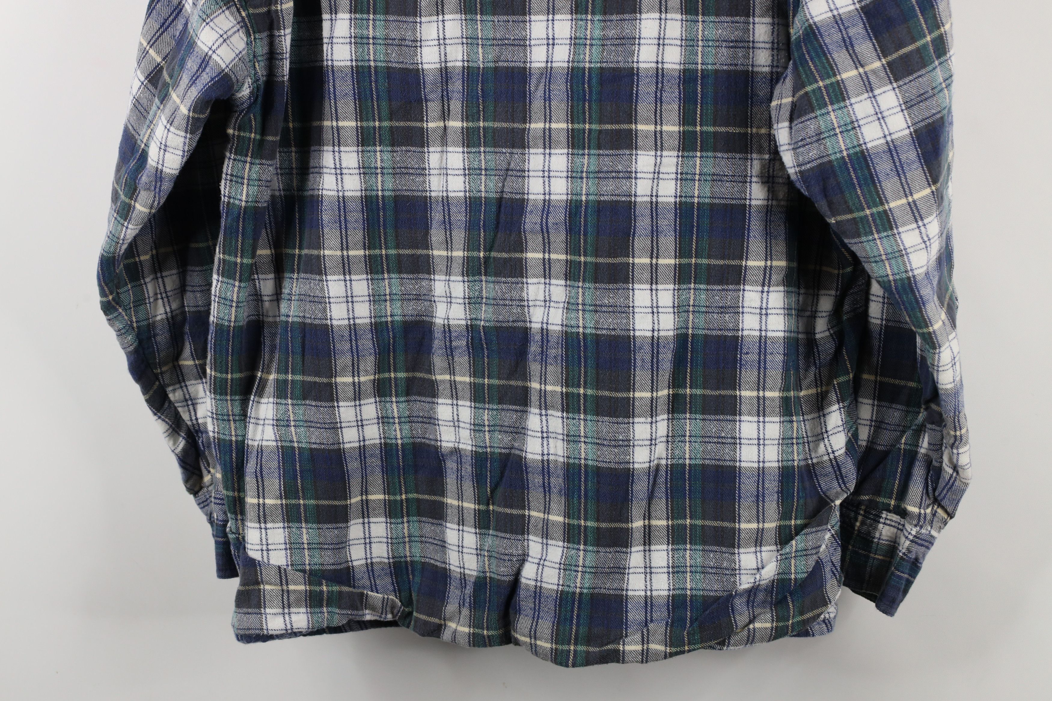 Vintage Vintage 90s Streetwear Lined Flannel Button Shirt Jacket Size US L / EU 52-54 / 3 - 13 Thumbnail